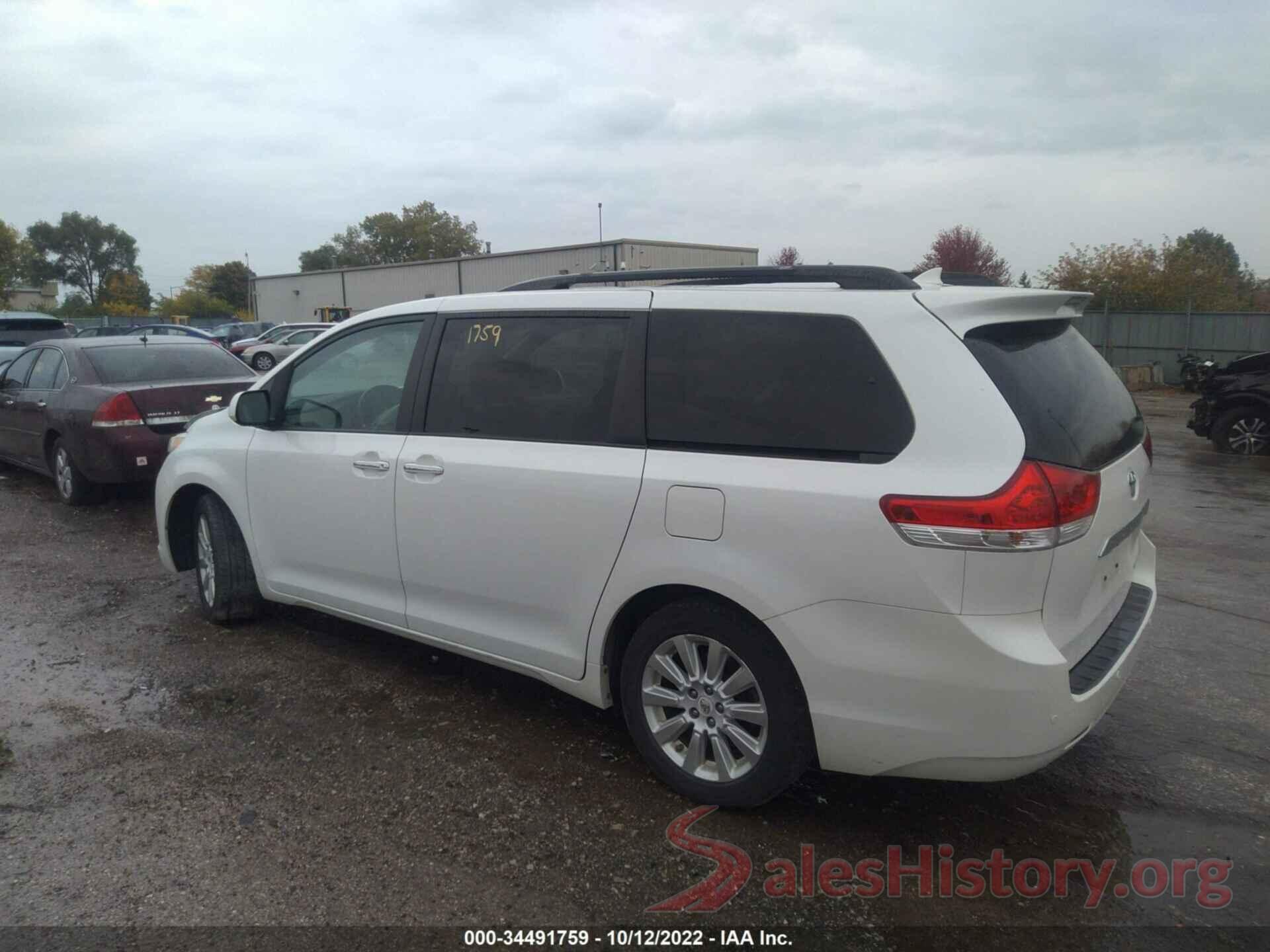 5TDDK3DC9CS039866 2012 TOYOTA SIENNA