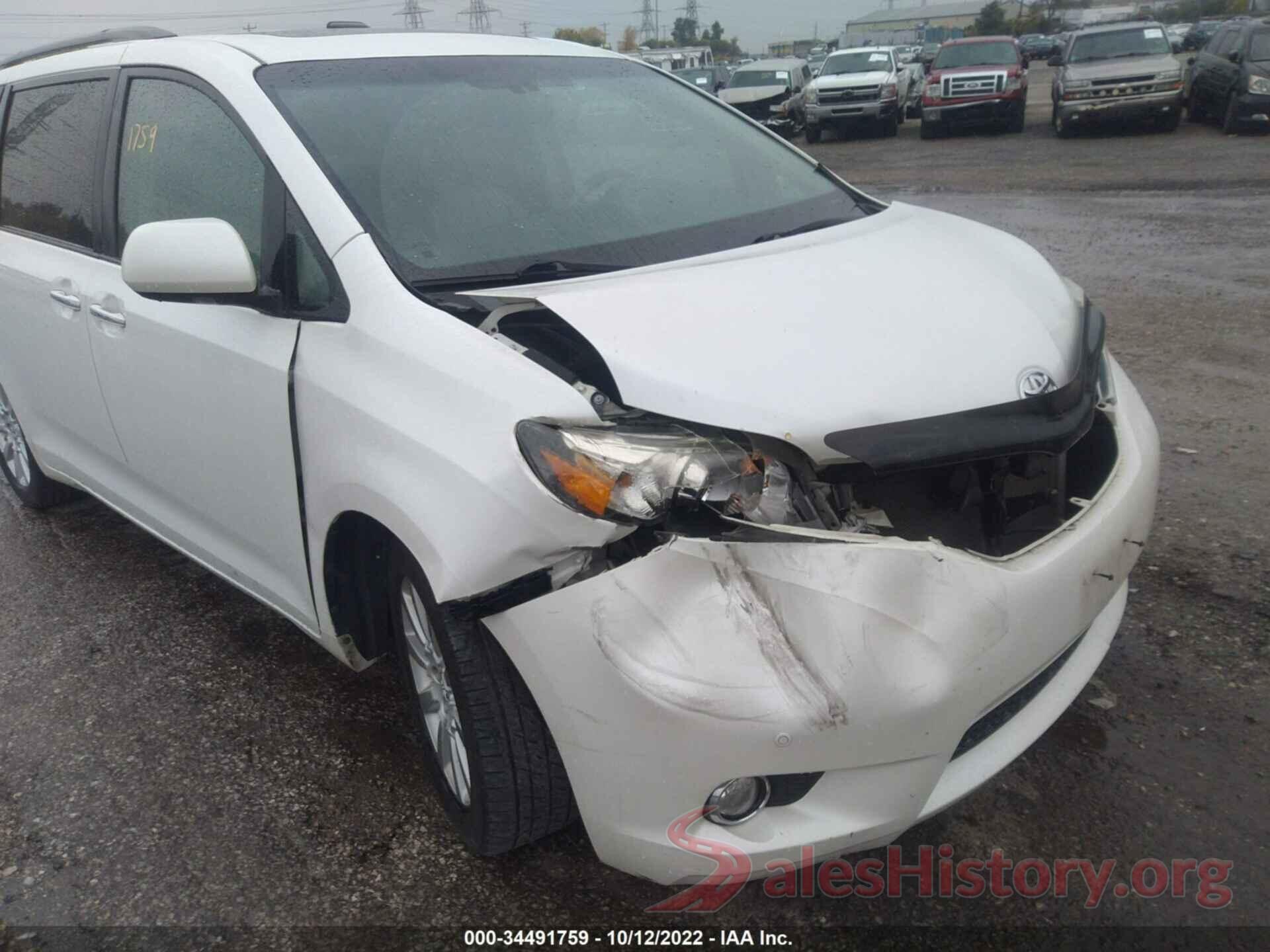 5TDDK3DC9CS039866 2012 TOYOTA SIENNA