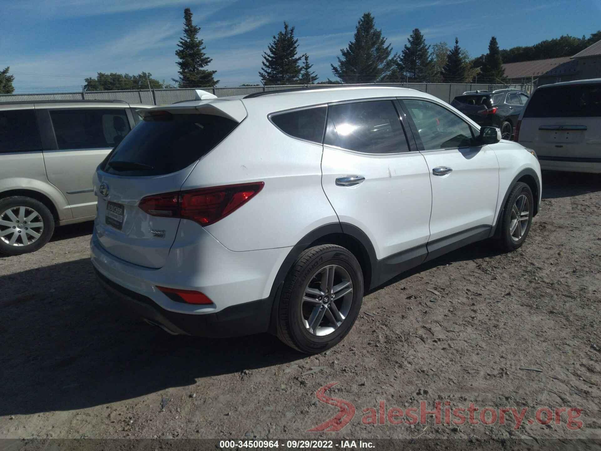 5NMZUDLB4JH062244 2018 HYUNDAI SANTA FE SPORT