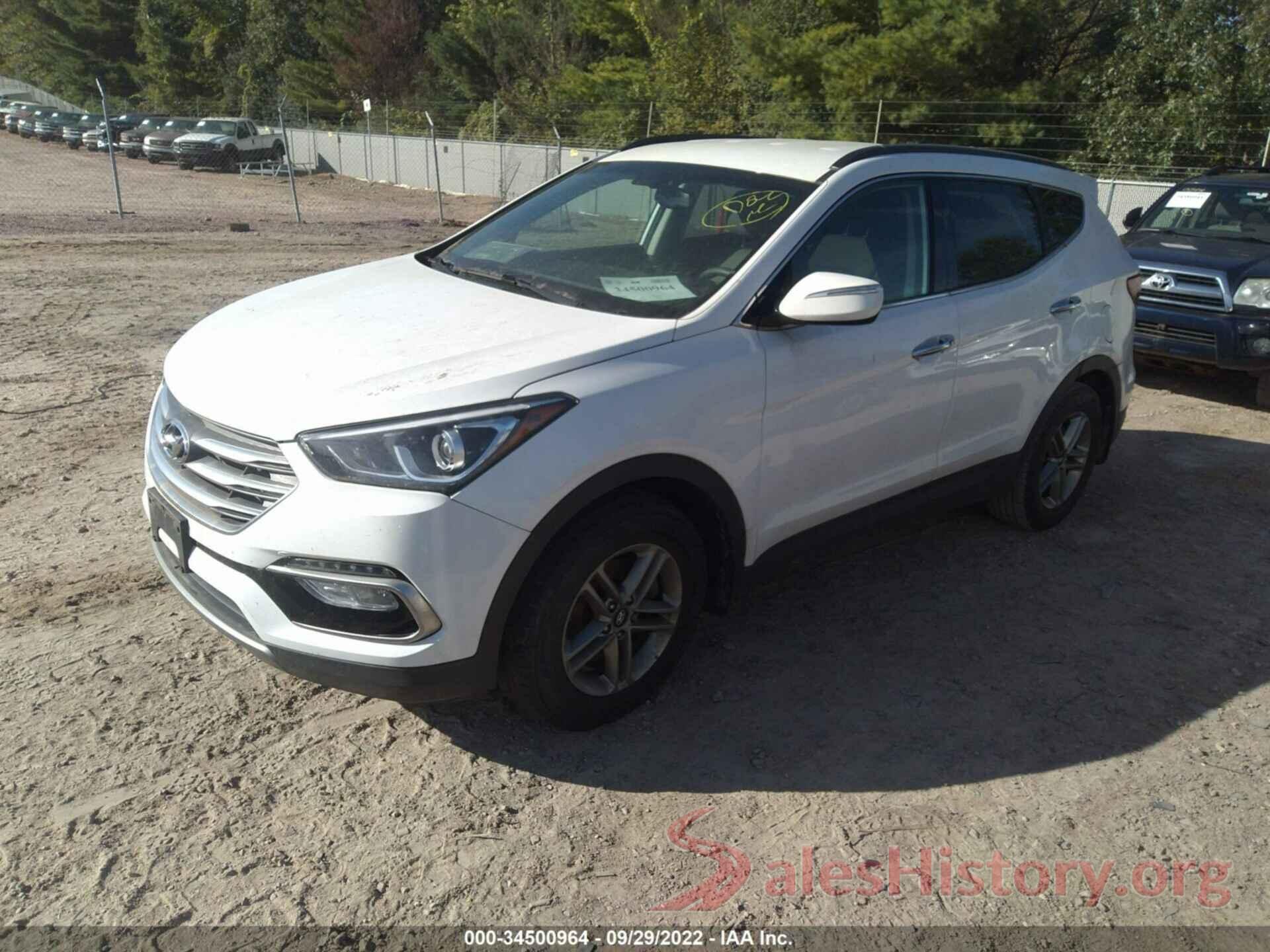 5NMZUDLB4JH062244 2018 HYUNDAI SANTA FE SPORT