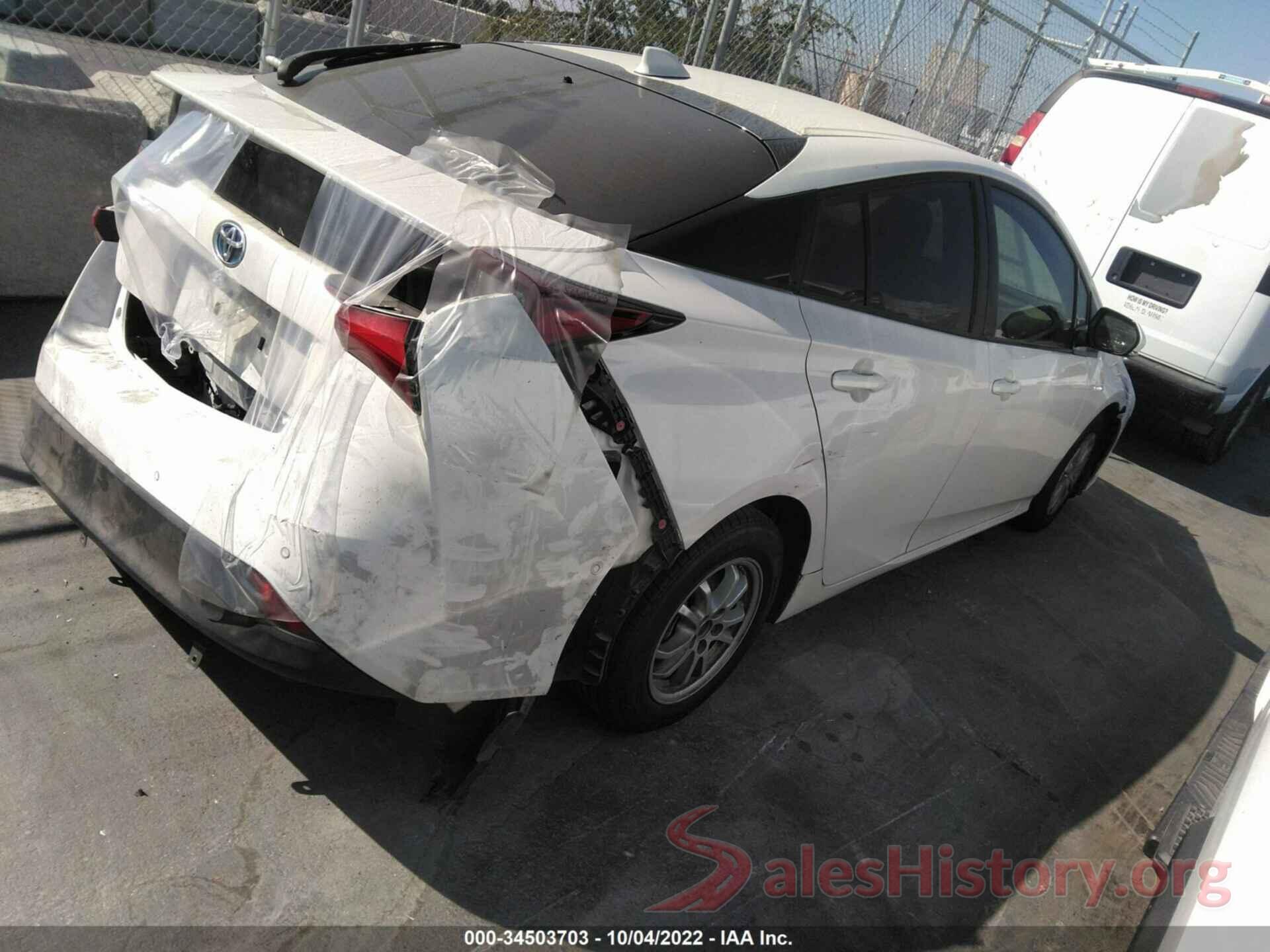 JTDKARFU1L3105928 2020 TOYOTA PRIUS