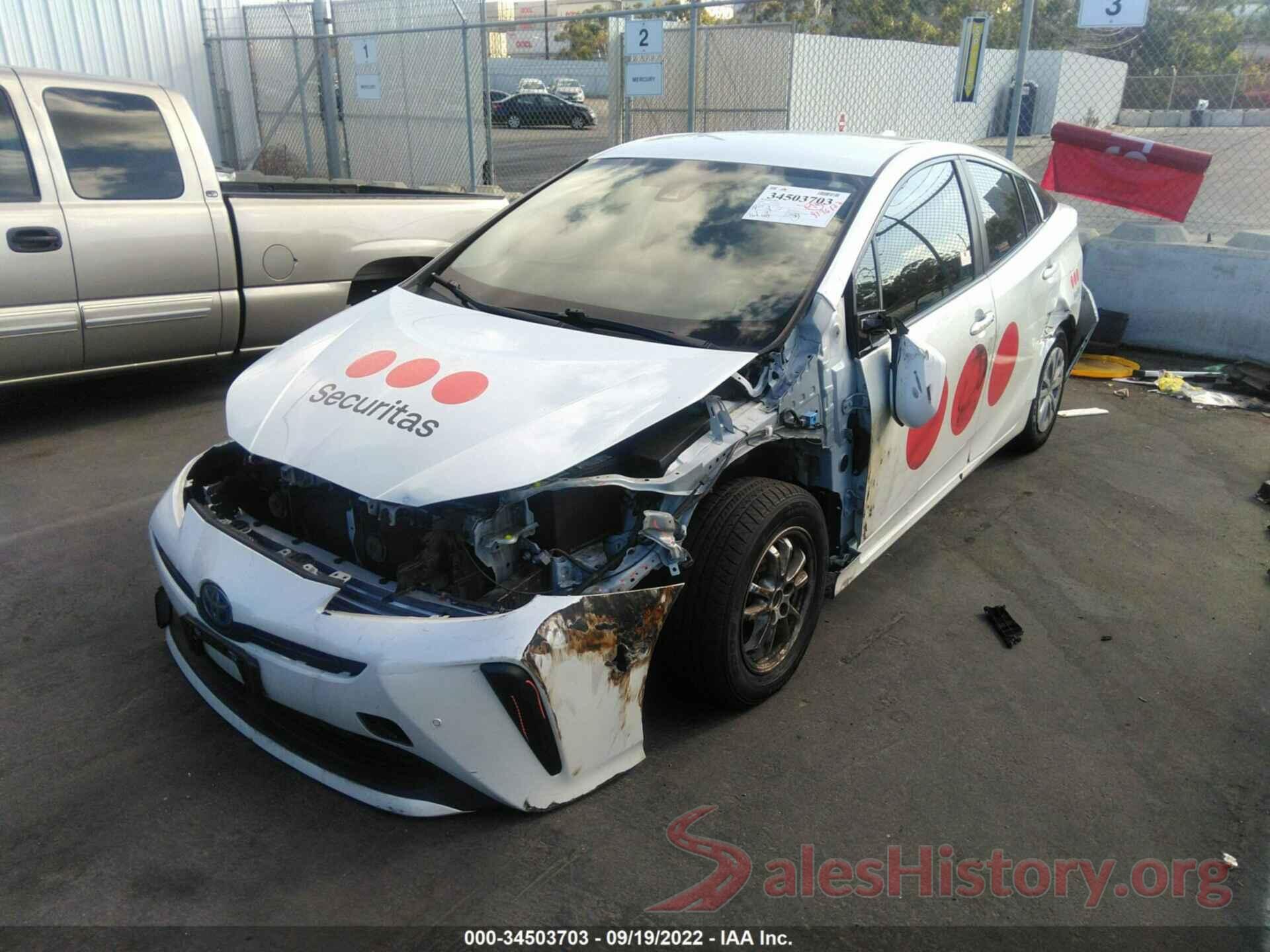 JTDKARFU1L3105928 2020 TOYOTA PRIUS