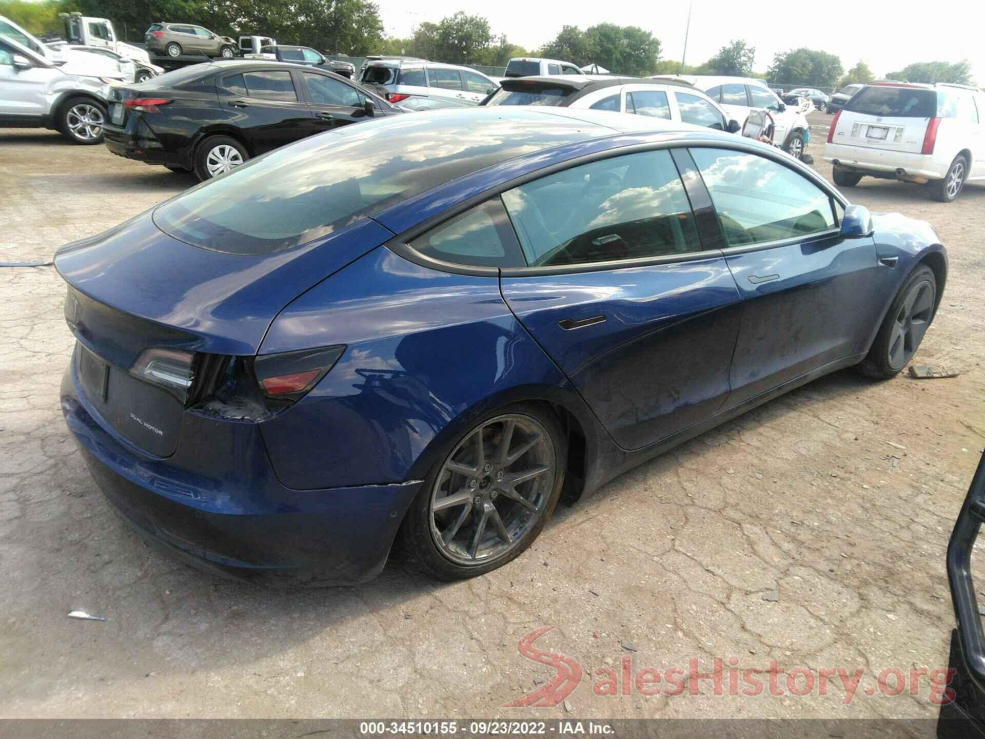 5YJ3E1EB5MF902987 2021 TESLA MODEL 3