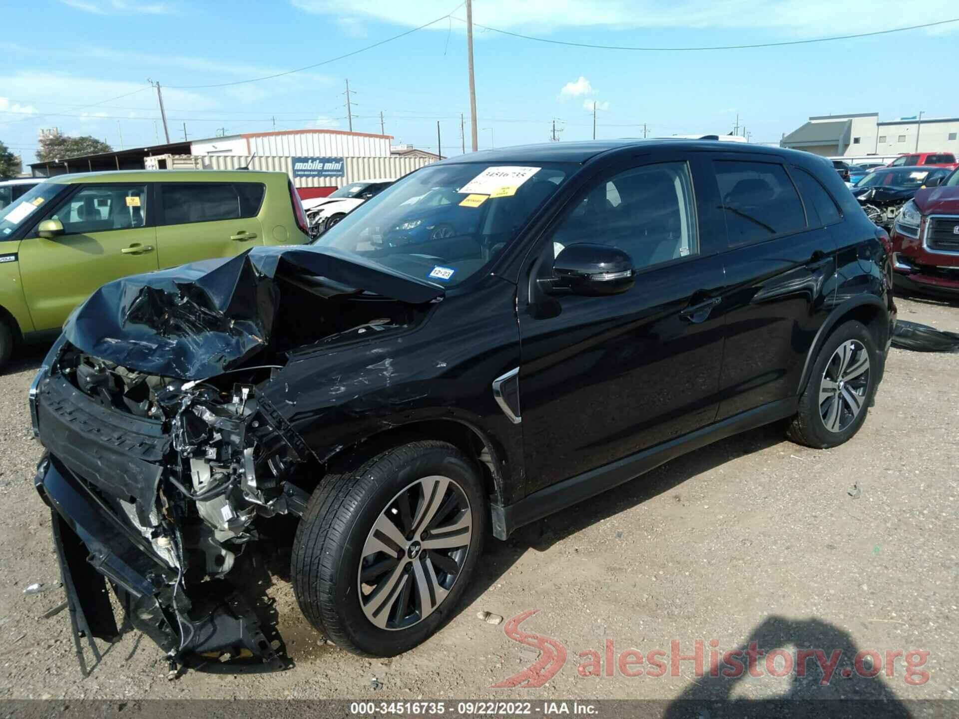 JA4APVAU0NU000279 2022 MITSUBISHI OUTLANDER SPORT