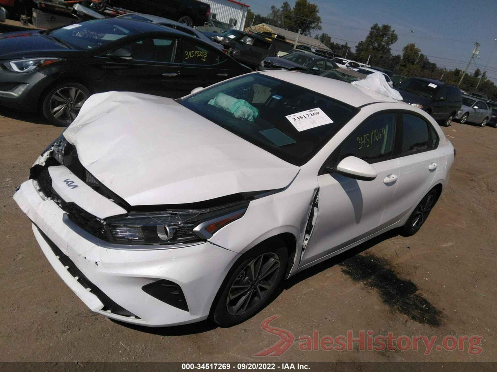 3KPF24AD6NE473963 2022 KIA FORTE