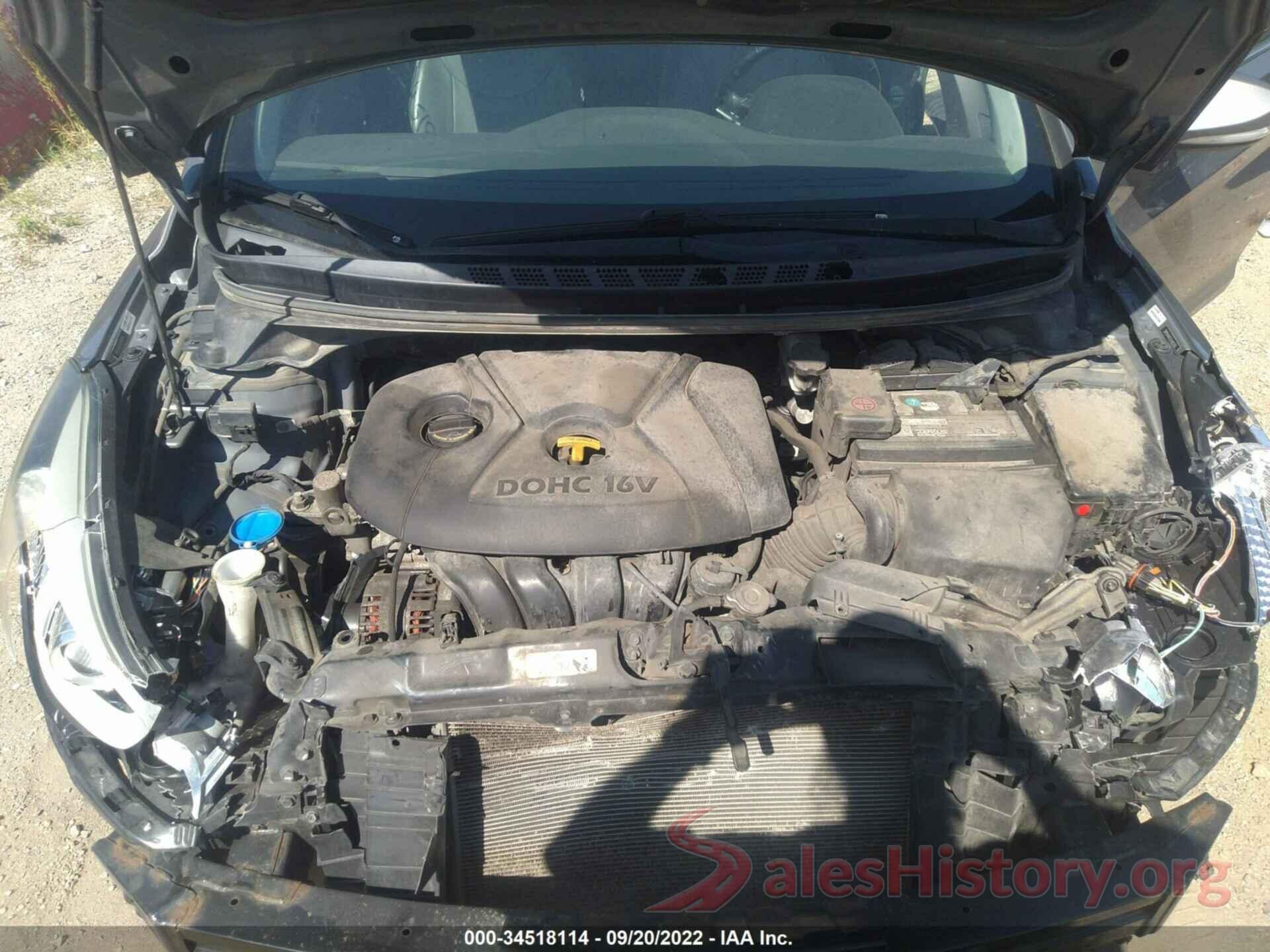 5NPDH4AE1EH482760 2014 HYUNDAI ELANTRA