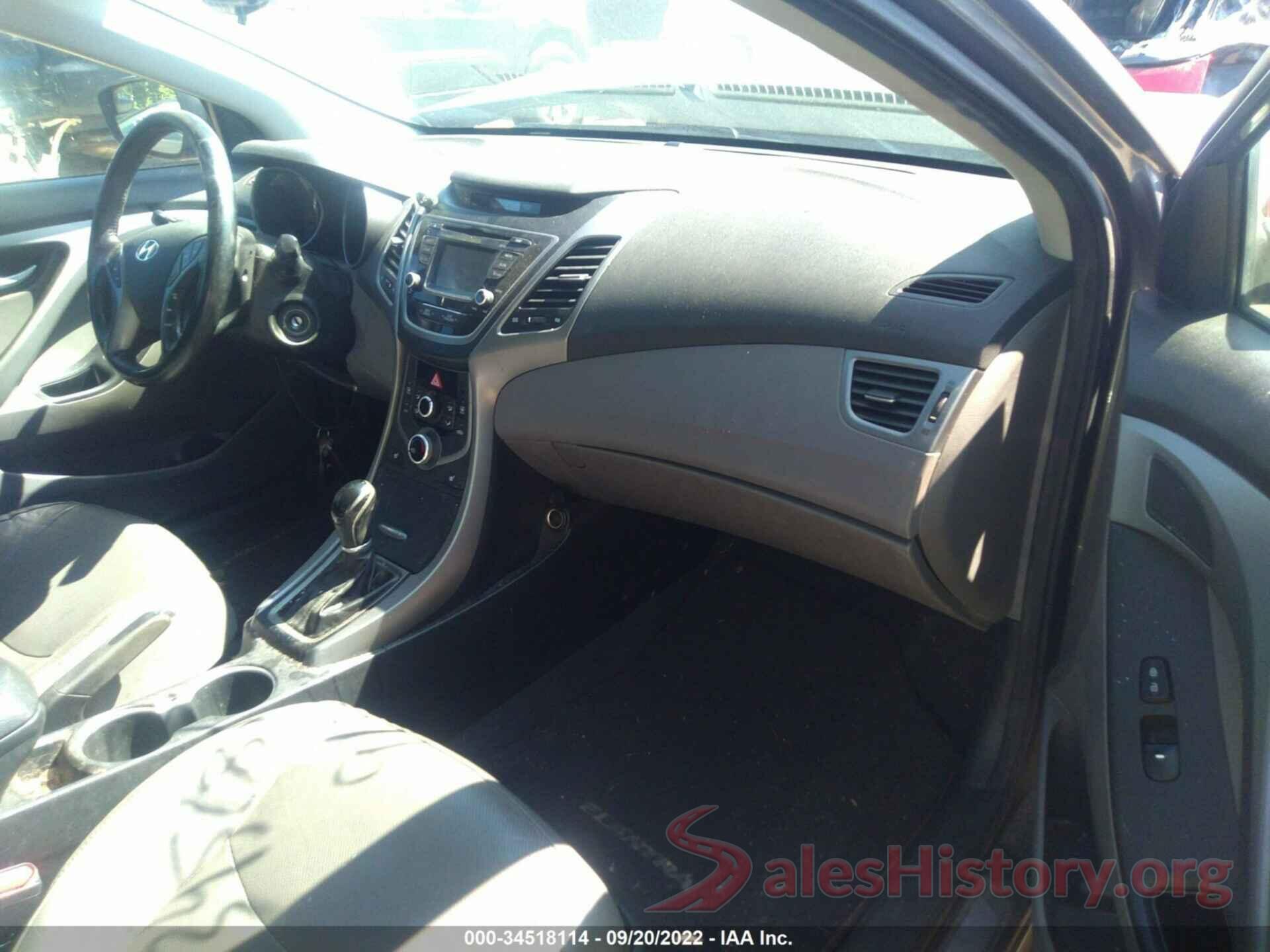 5NPDH4AE1EH482760 2014 HYUNDAI ELANTRA