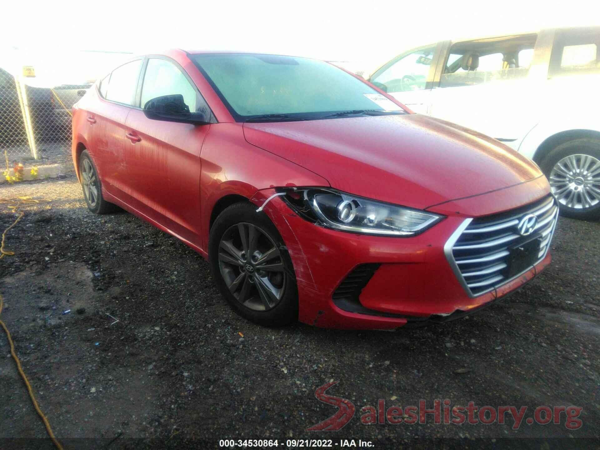 5NPD84LF0JH316164 2018 HYUNDAI ELANTRA