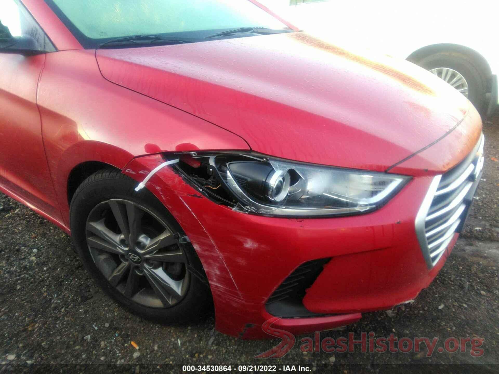 5NPD84LF0JH316164 2018 HYUNDAI ELANTRA