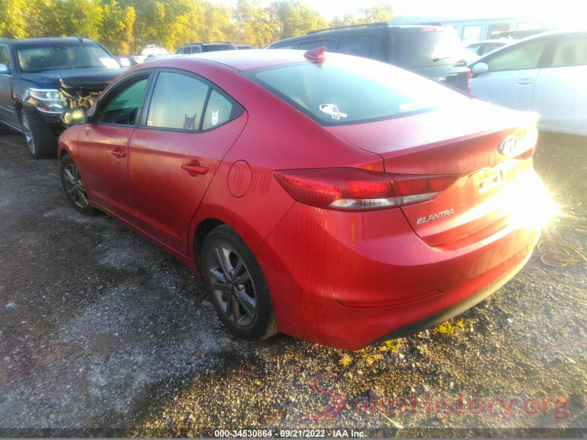 5NPD84LF0JH316164 2018 HYUNDAI ELANTRA