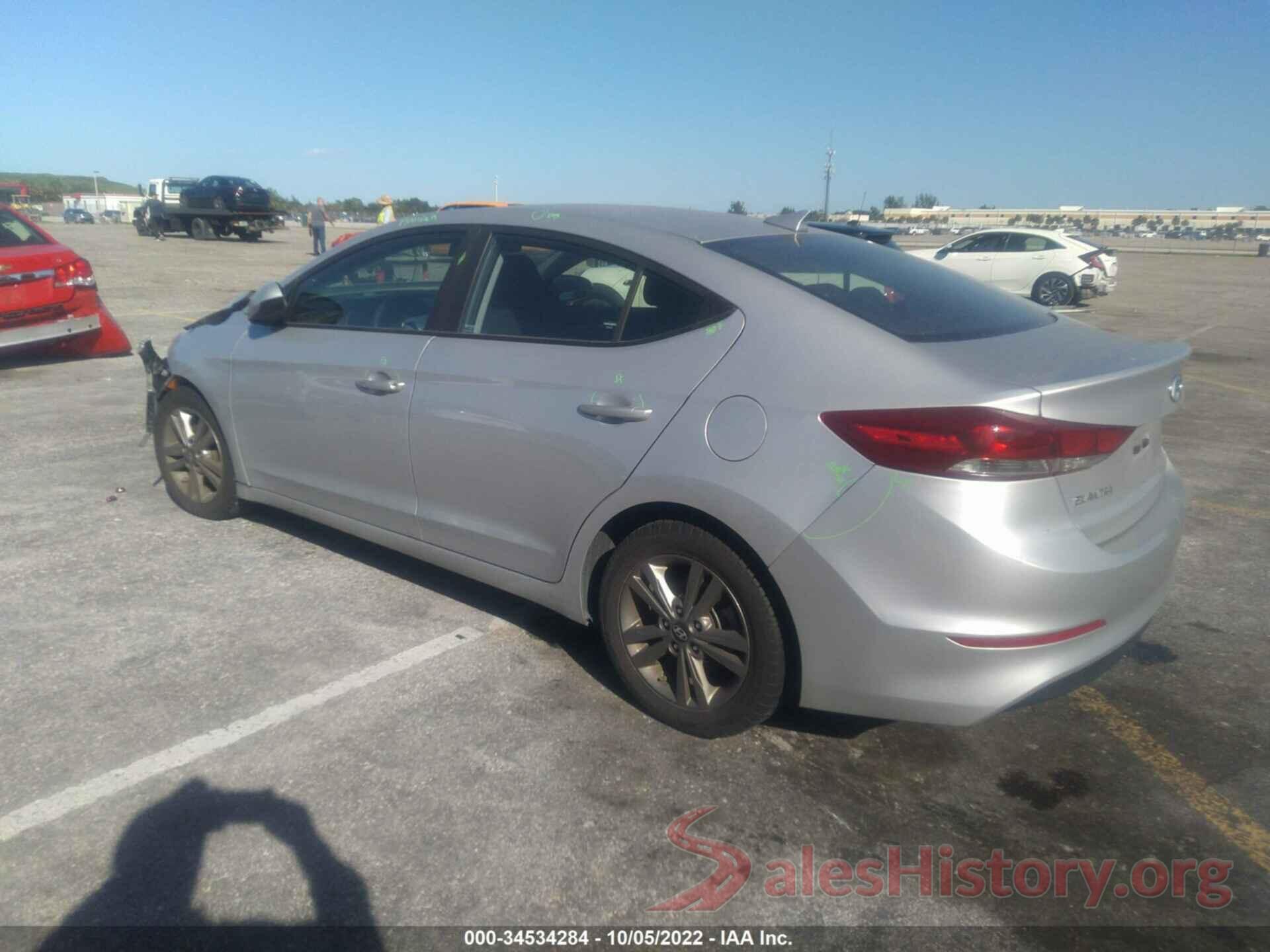 5NPD84LF2JH292241 2018 HYUNDAI ELANTRA