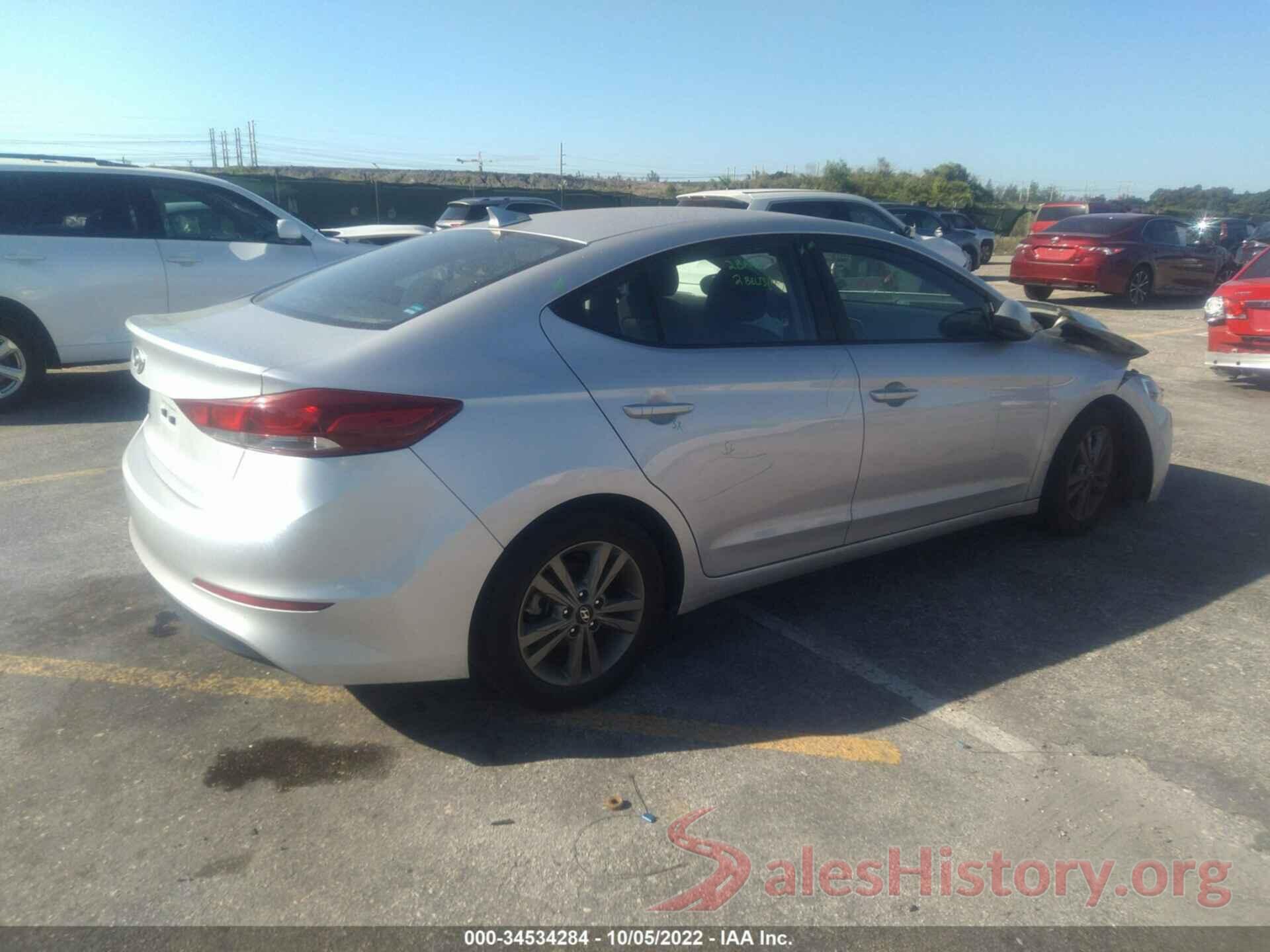 5NPD84LF2JH292241 2018 HYUNDAI ELANTRA