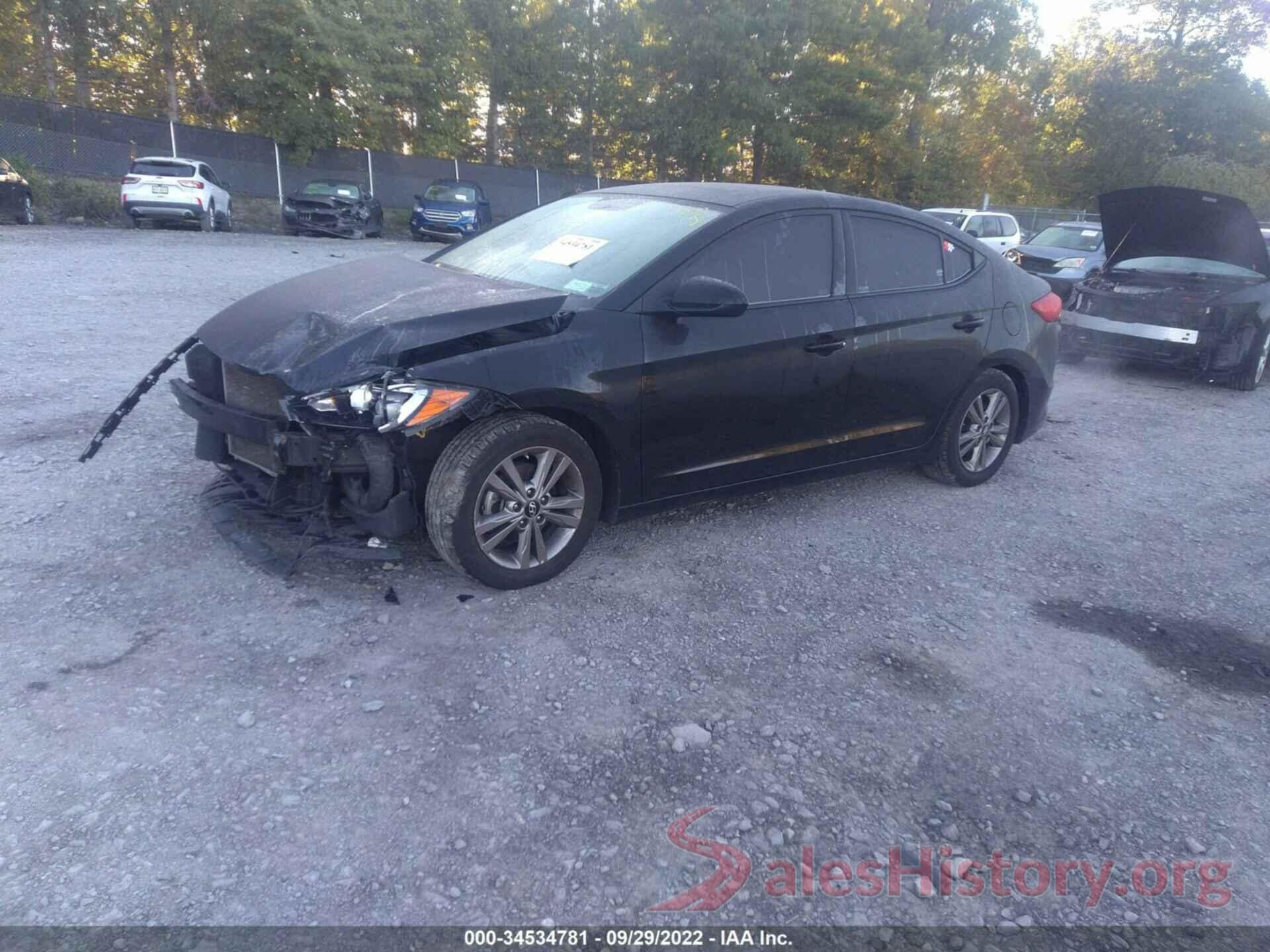 5NPD84LF0JH256256 2018 HYUNDAI ELANTRA