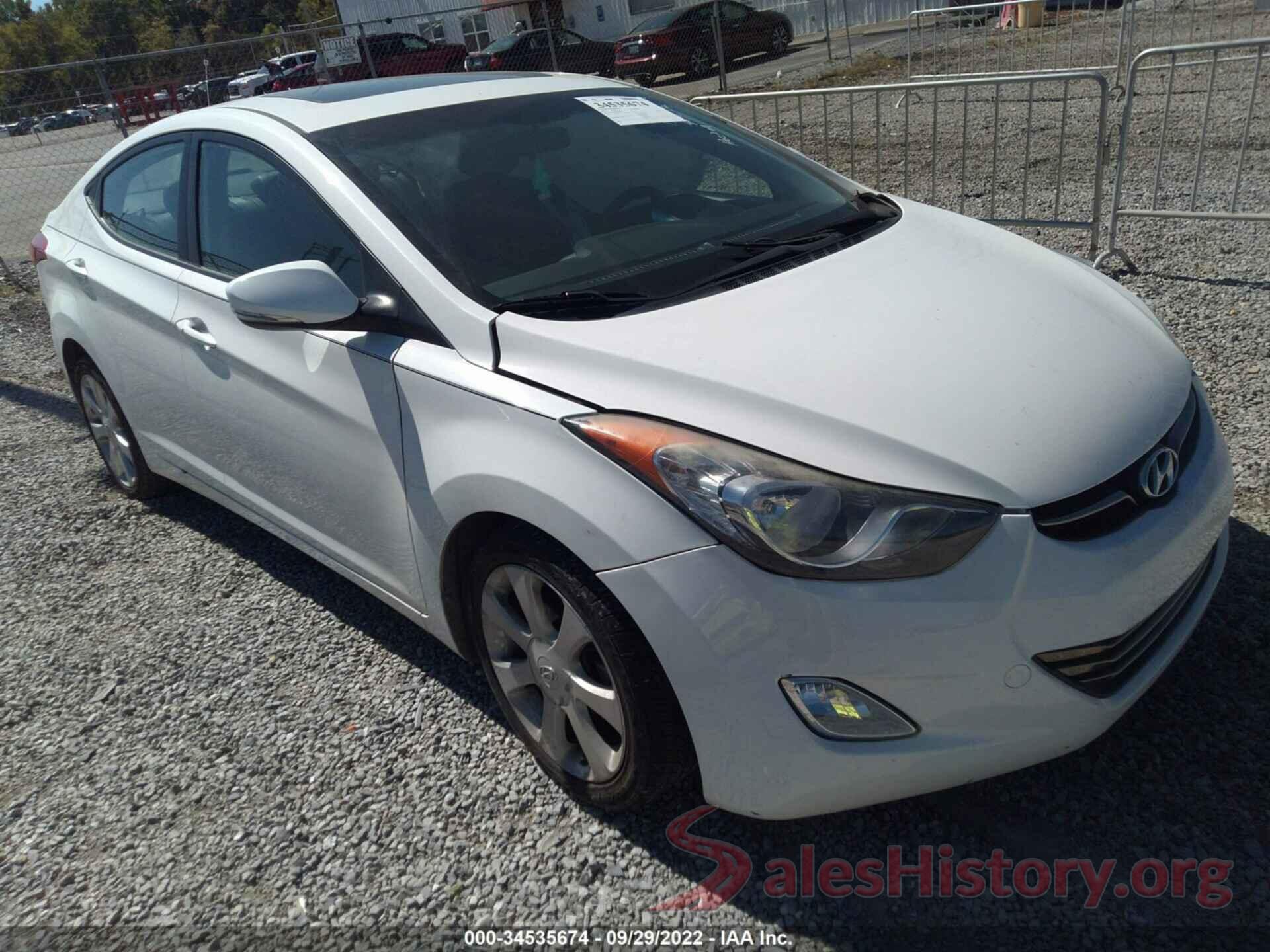 5NPDH4AE5DH409244 2013 HYUNDAI ELANTRA