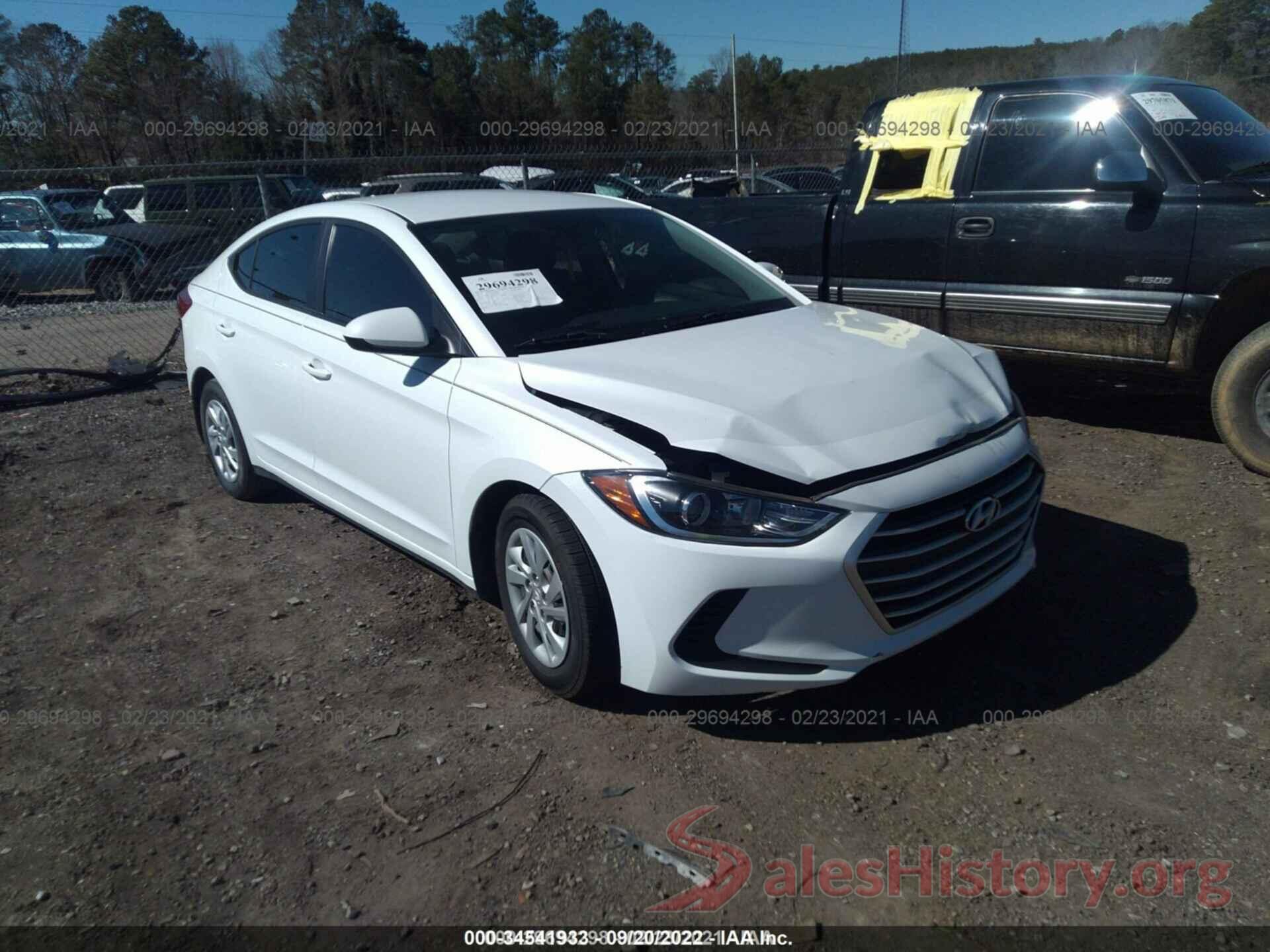 5NPD74LF7HH203129 2017 HYUNDAI ELANTRA