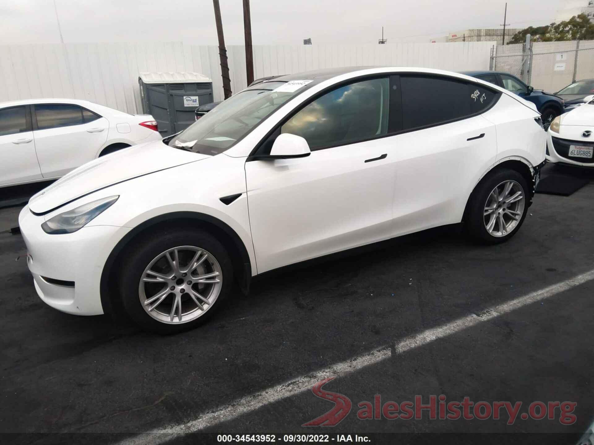 5YJYGDED0MF192867 2021 TESLA MODEL Y