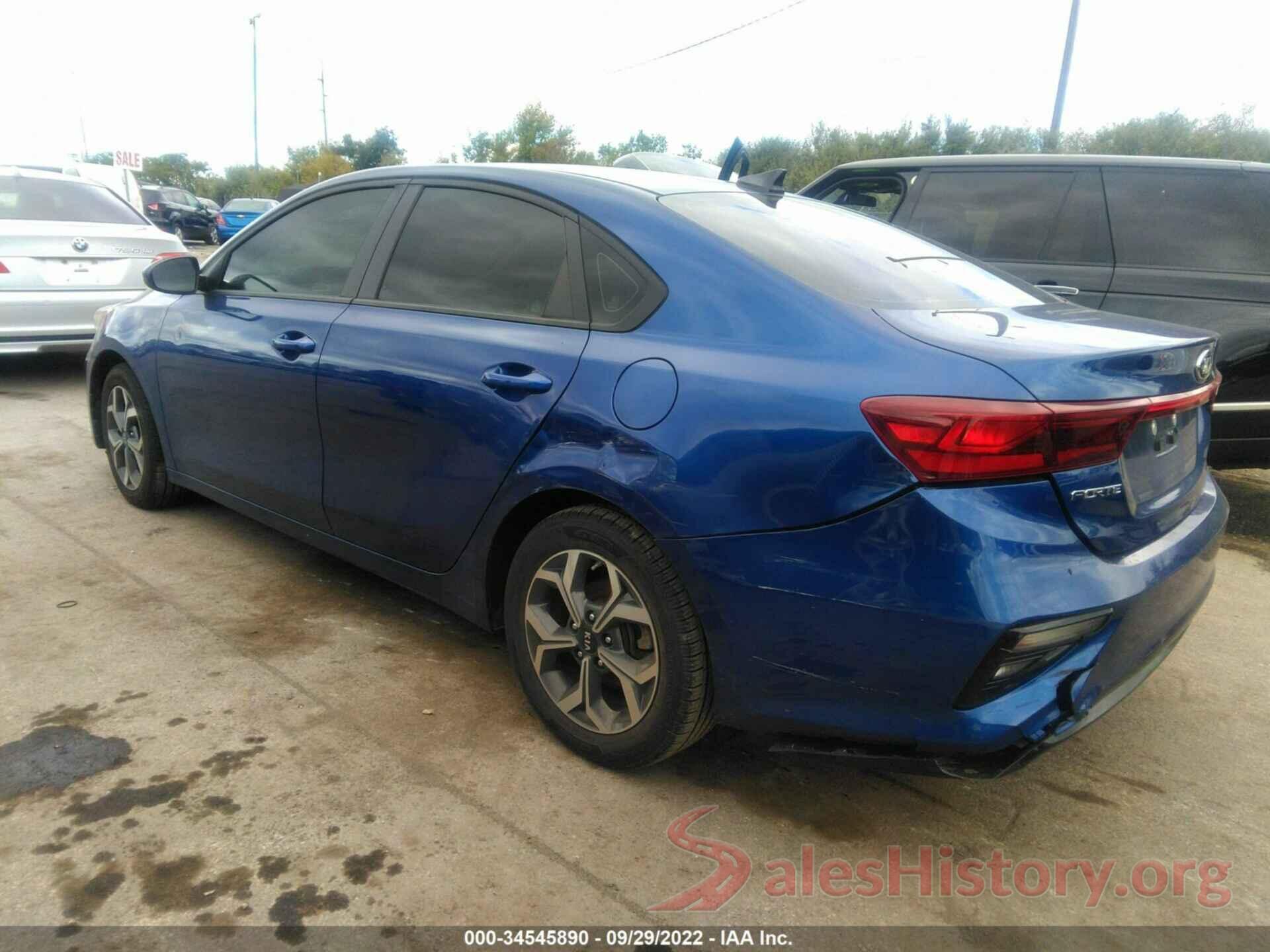 3KPF24AD3LE191552 2020 KIA FORTE