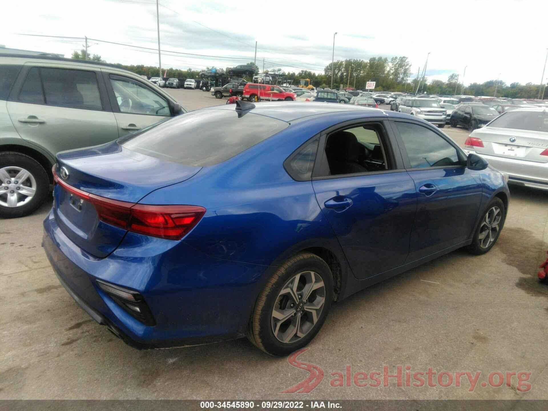 3KPF24AD3LE191552 2020 KIA FORTE