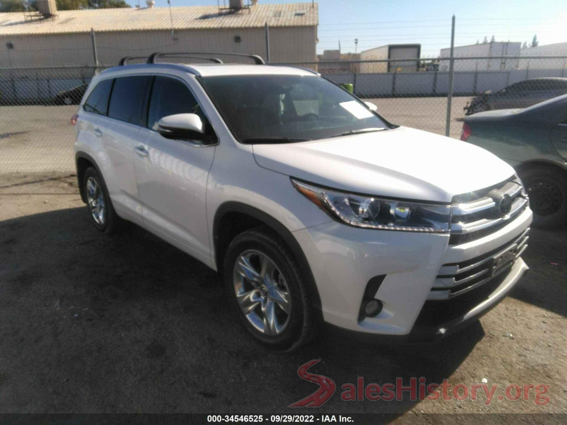 5TDDZRFH3JS848283 2018 TOYOTA HIGHLANDER