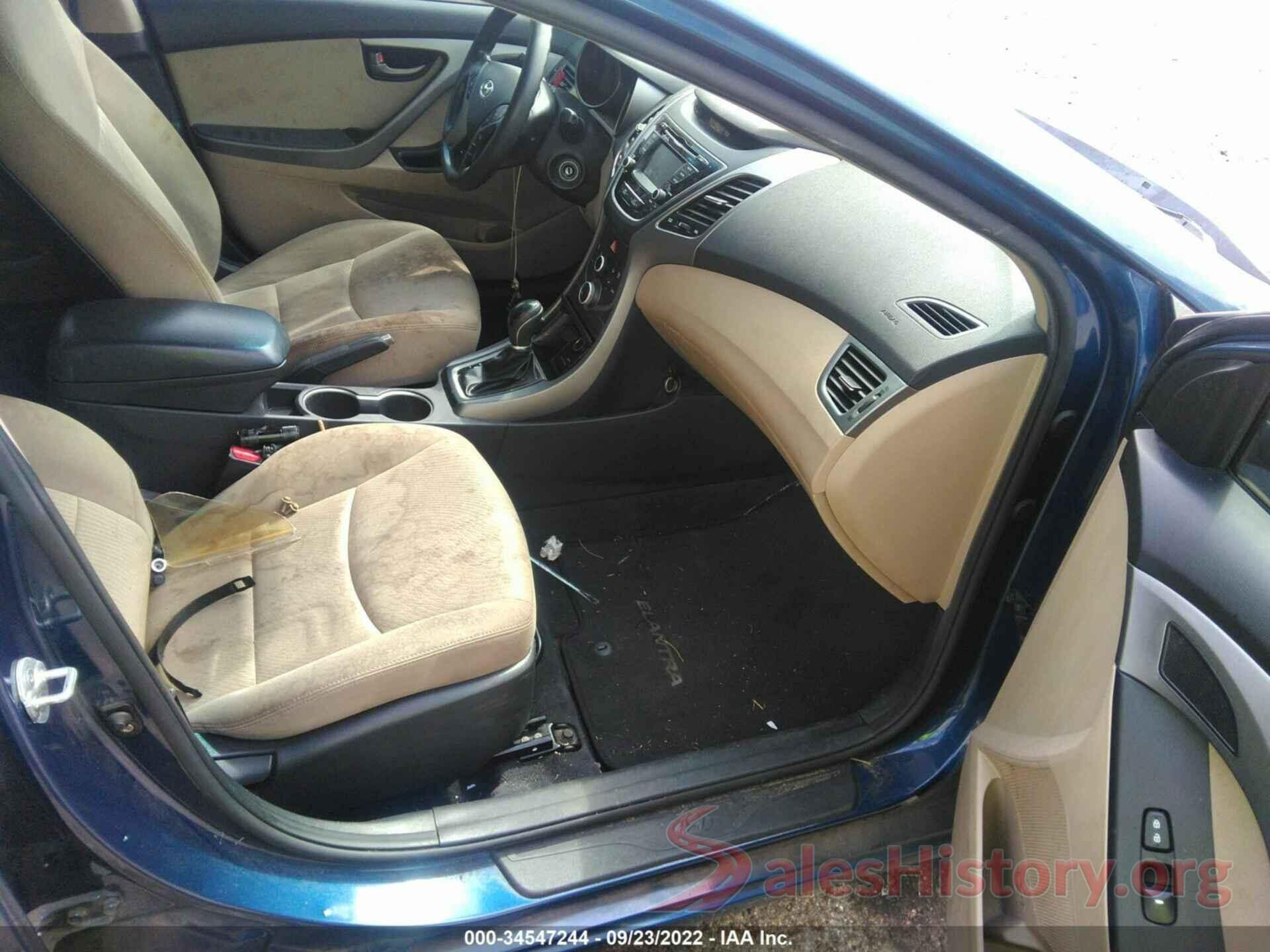 KMHDH4AE4FU346772 2015 HYUNDAI ELANTRA