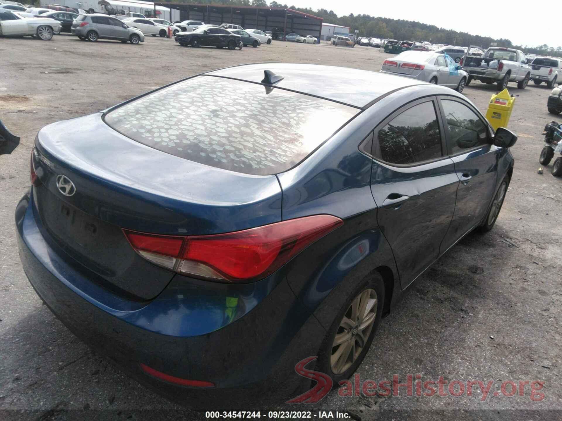 KMHDH4AE4FU346772 2015 HYUNDAI ELANTRA