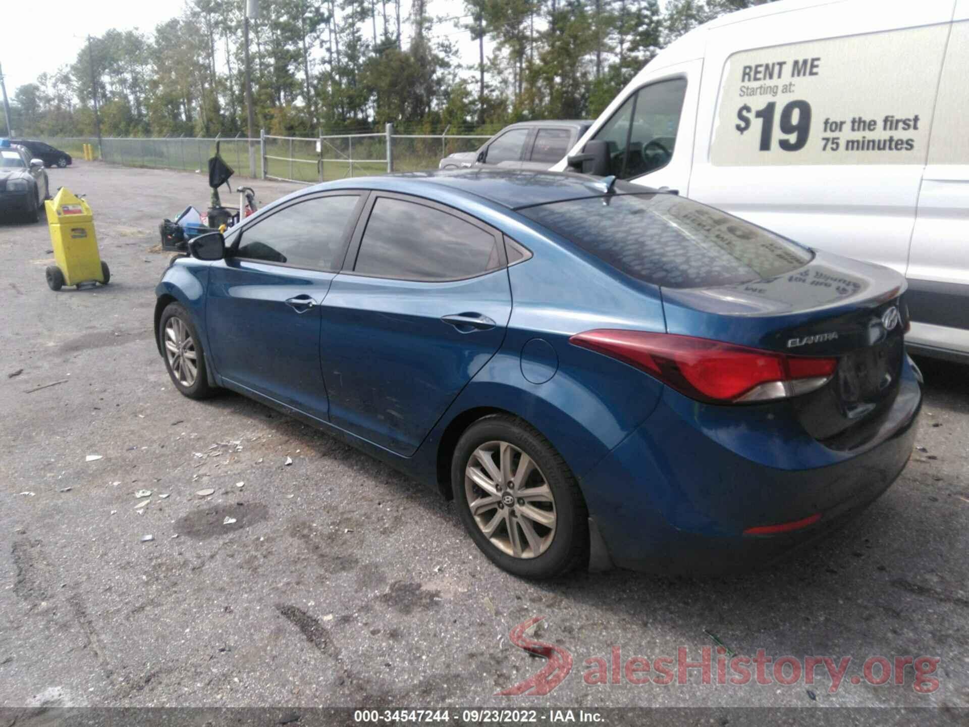 KMHDH4AE4FU346772 2015 HYUNDAI ELANTRA