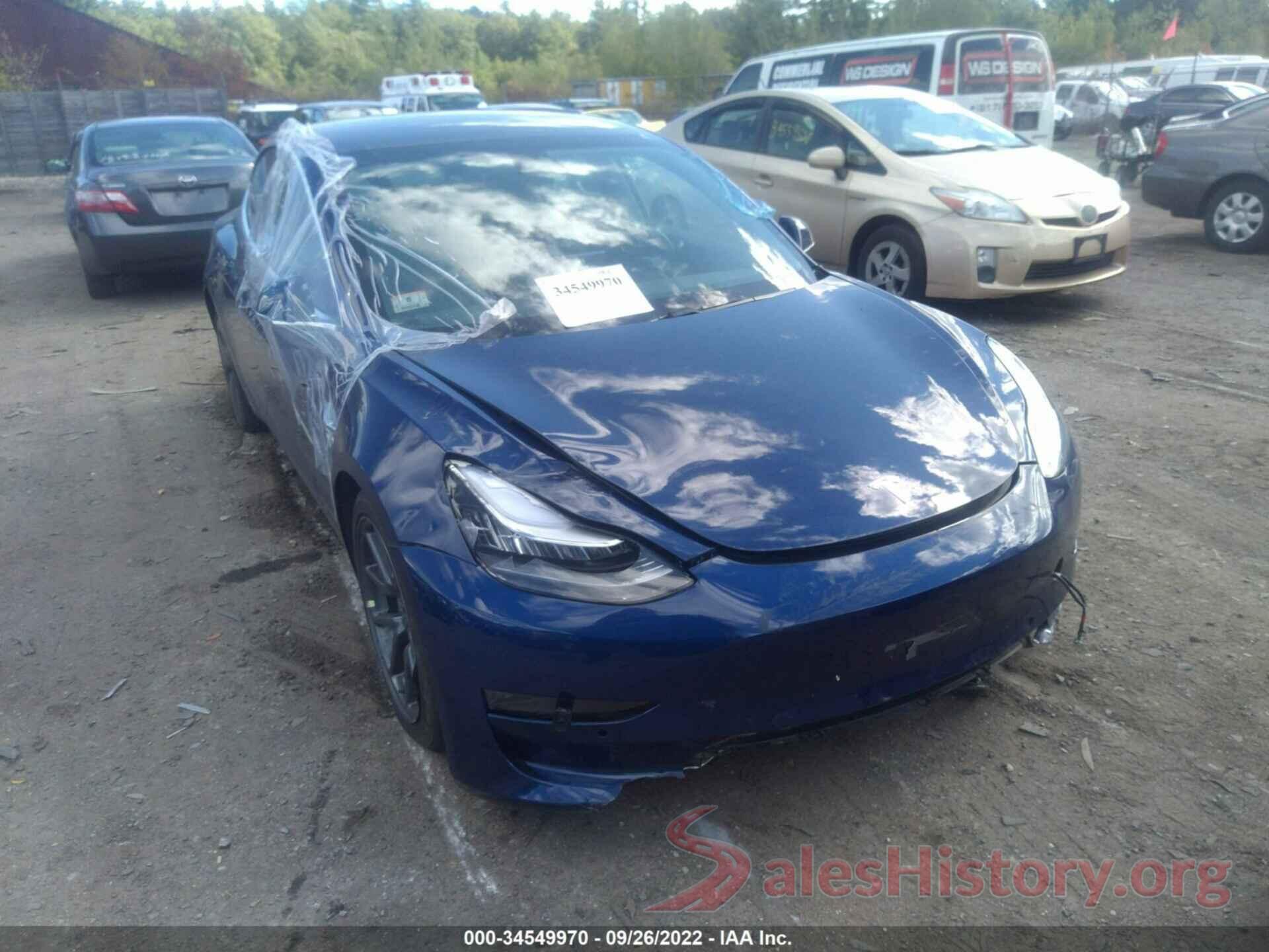 5YJ3E1EB6KF365544 2019 TESLA MODEL 3