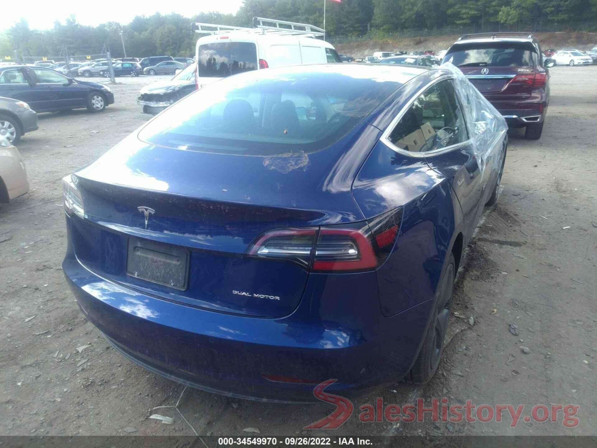 5YJ3E1EB6KF365544 2019 TESLA MODEL 3