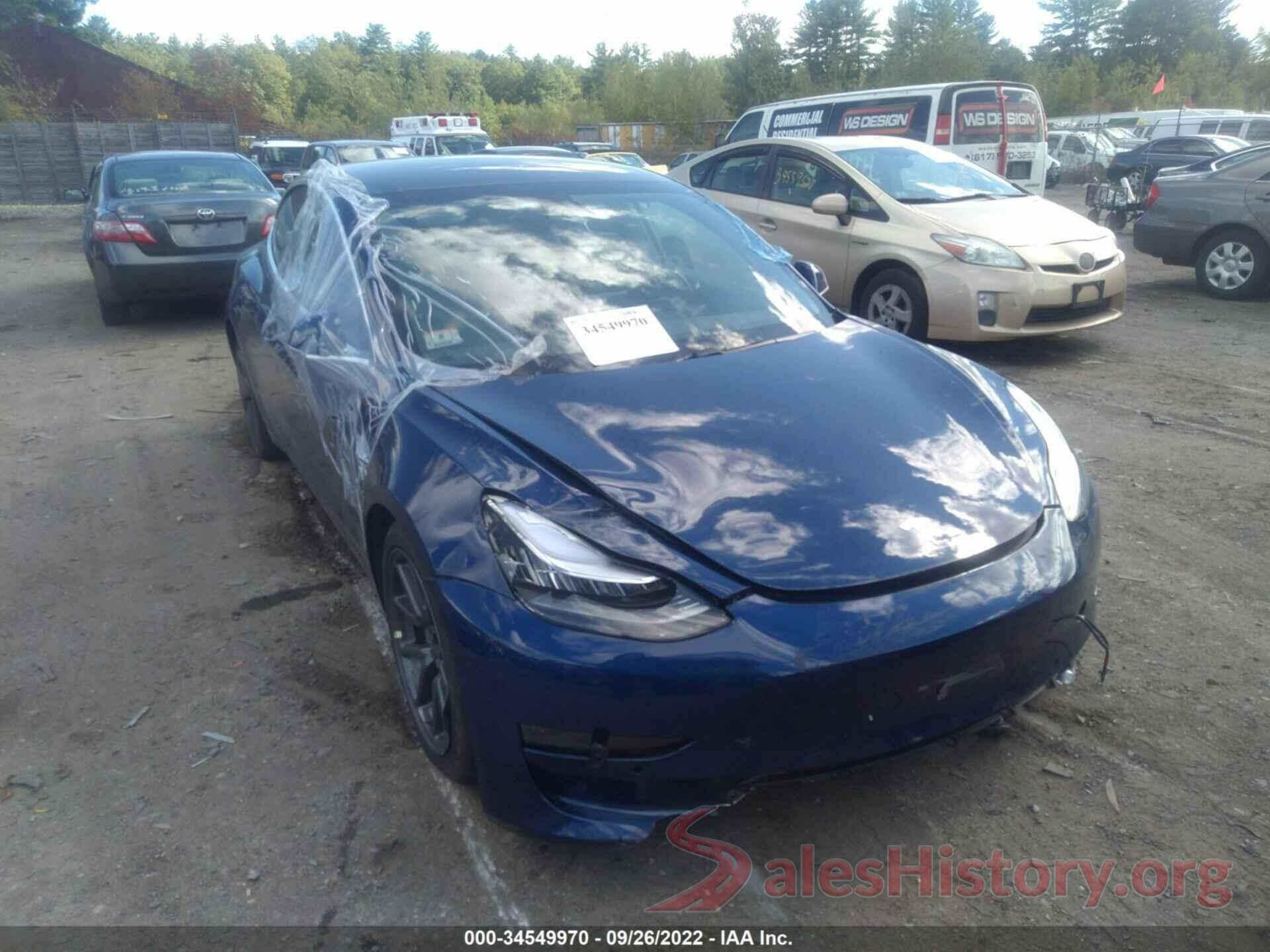 5YJ3E1EB6KF365544 2019 TESLA MODEL 3