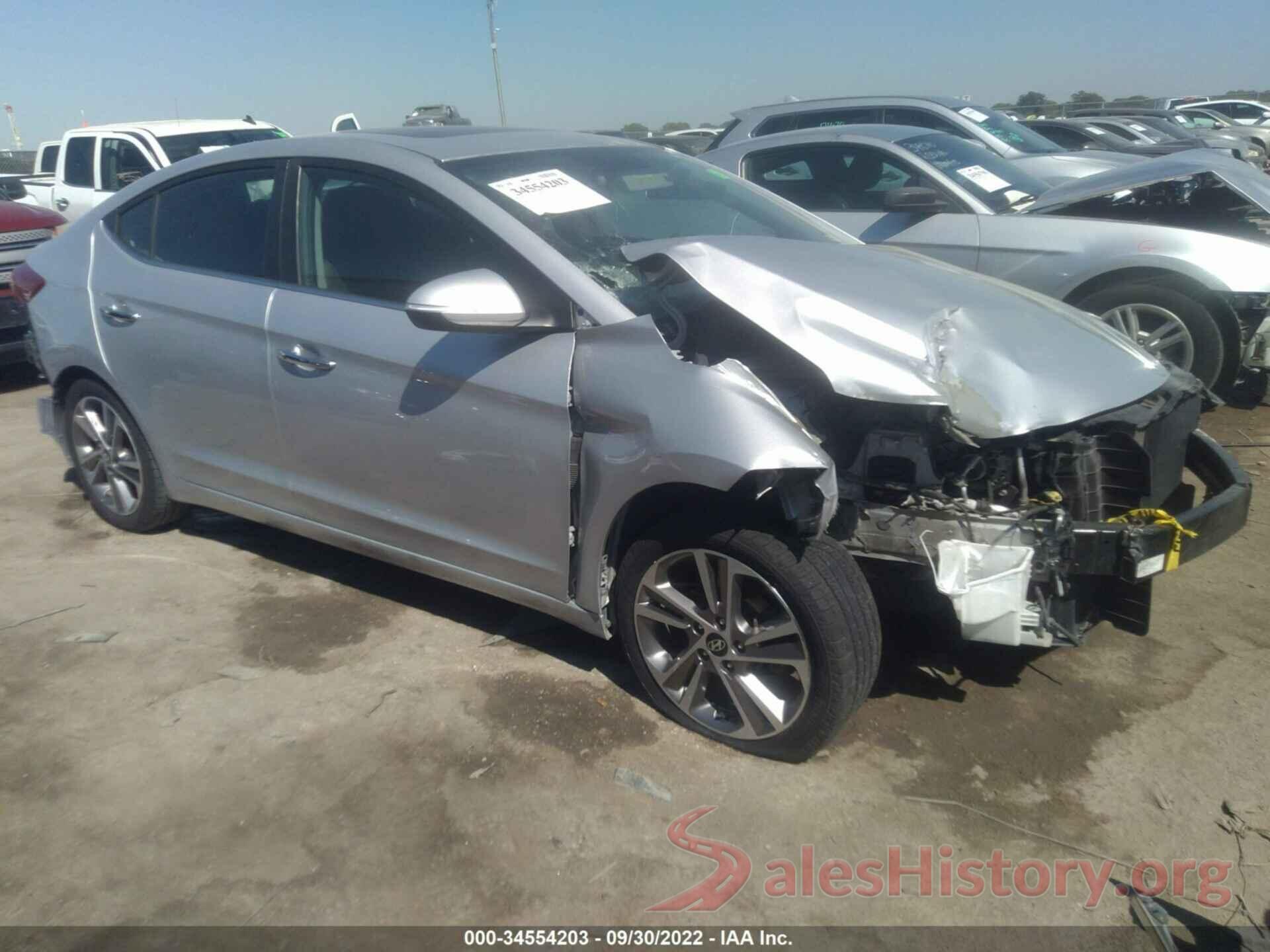 5NPD84LF4HH184455 2017 HYUNDAI ELANTRA