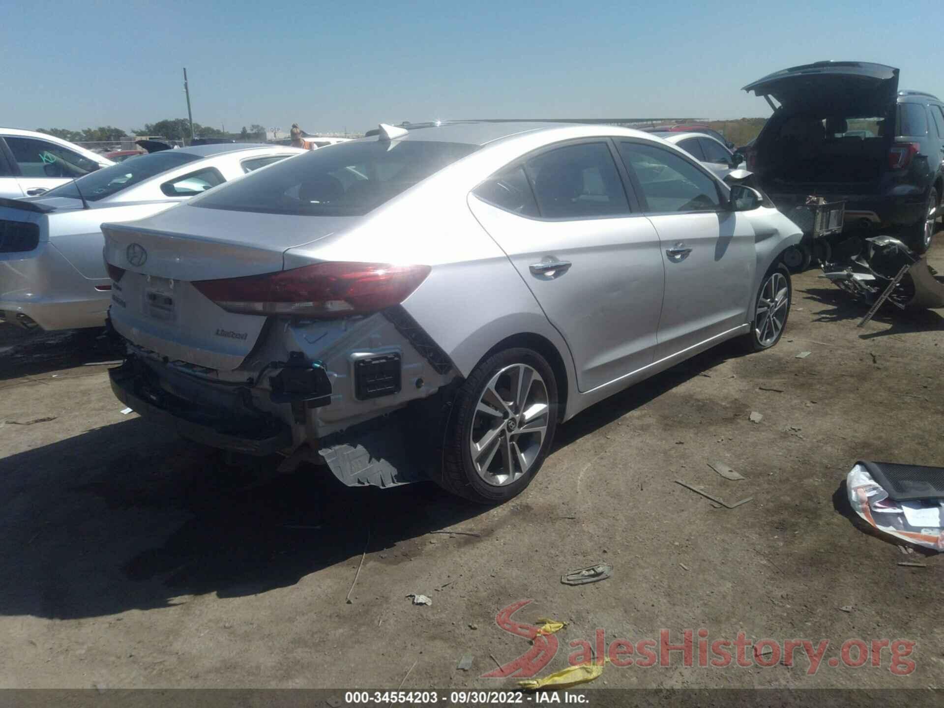 5NPD84LF4HH184455 2017 HYUNDAI ELANTRA