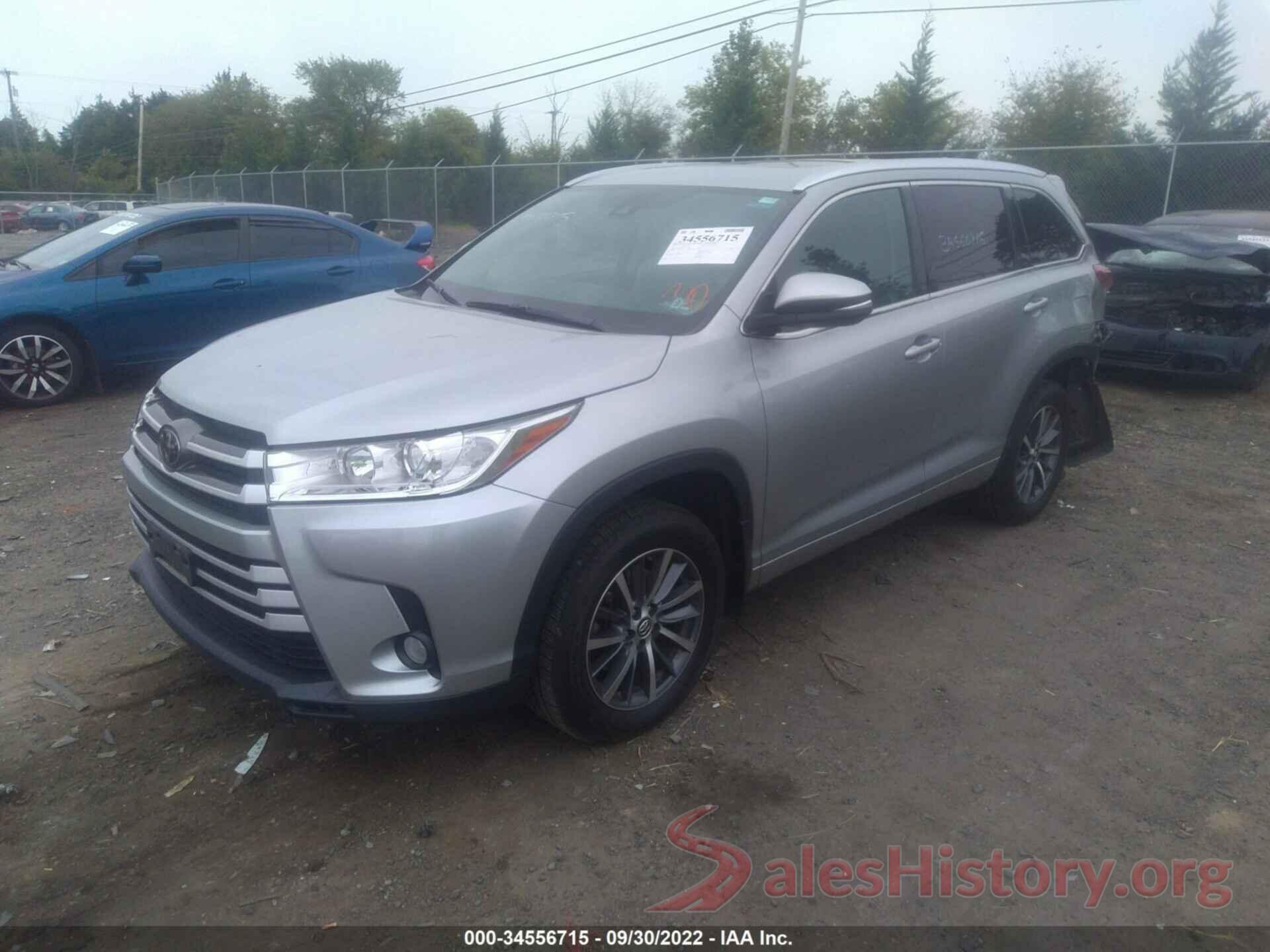 5TDJZRFH4HS387382 2017 TOYOTA HIGHLANDER