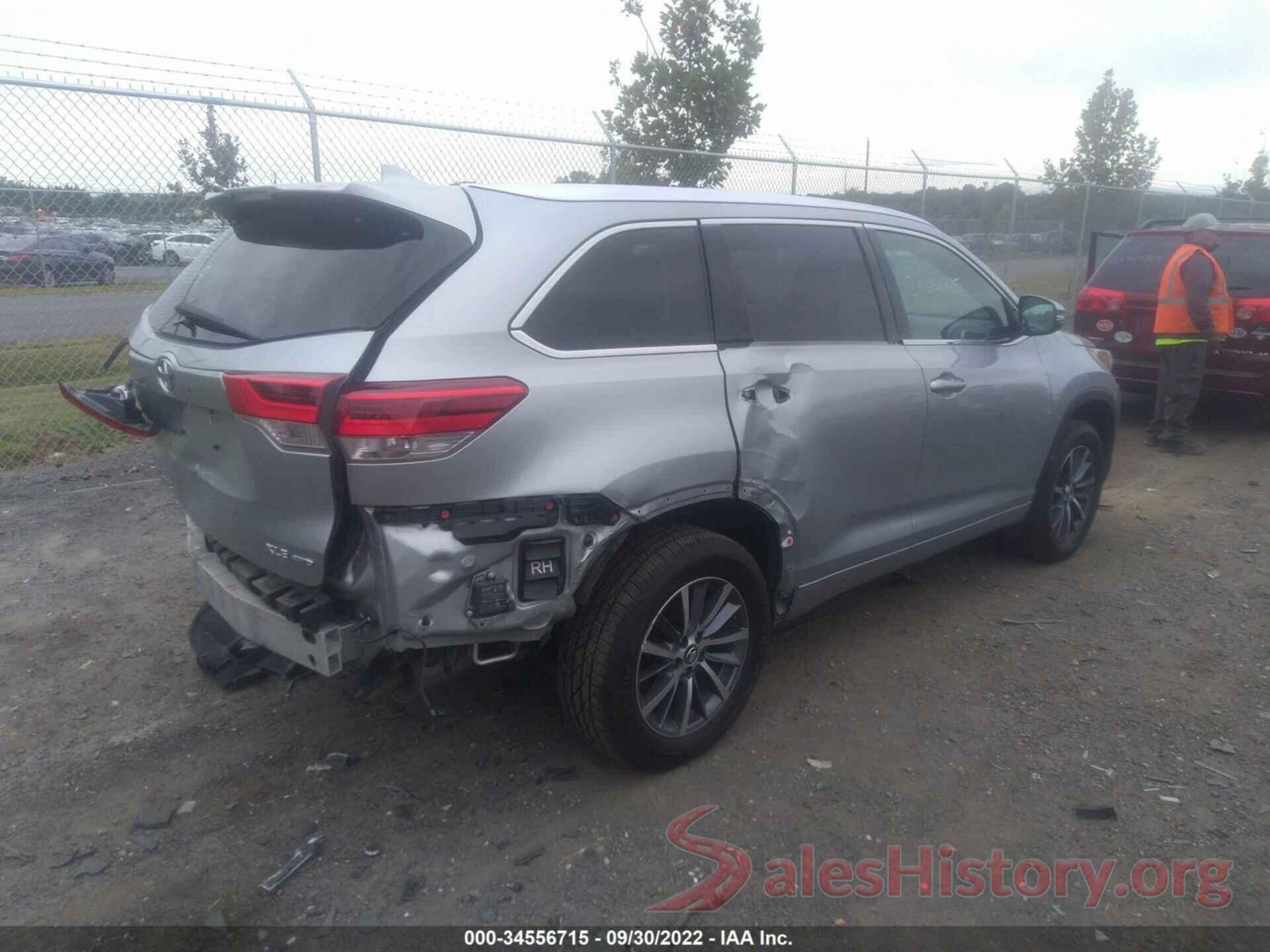 5TDJZRFH4HS387382 2017 TOYOTA HIGHLANDER