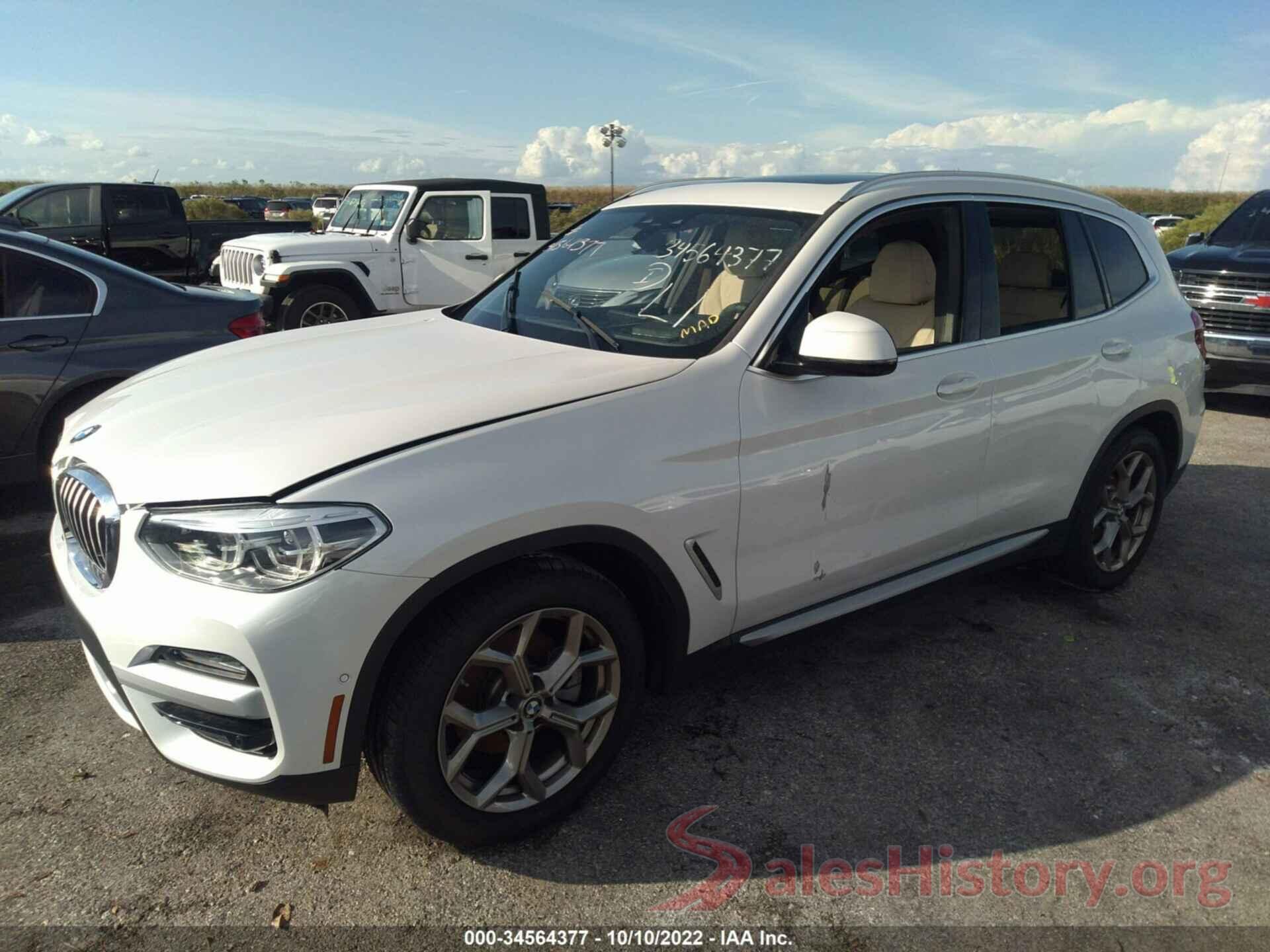 5UXTY3C04M9G20078 2021 BMW X3