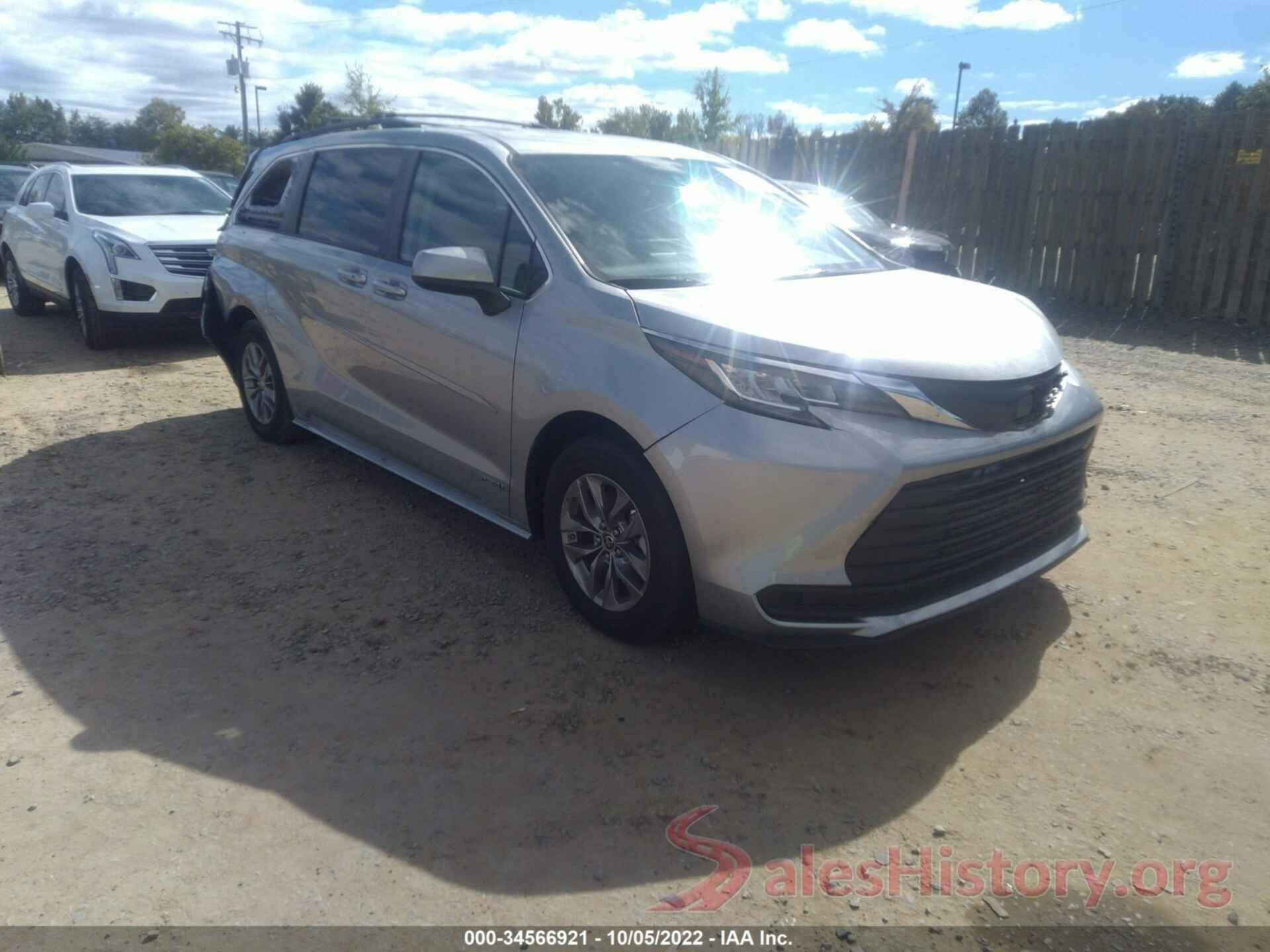 5TDKRKEC8MS038401 2021 TOYOTA SIENNA