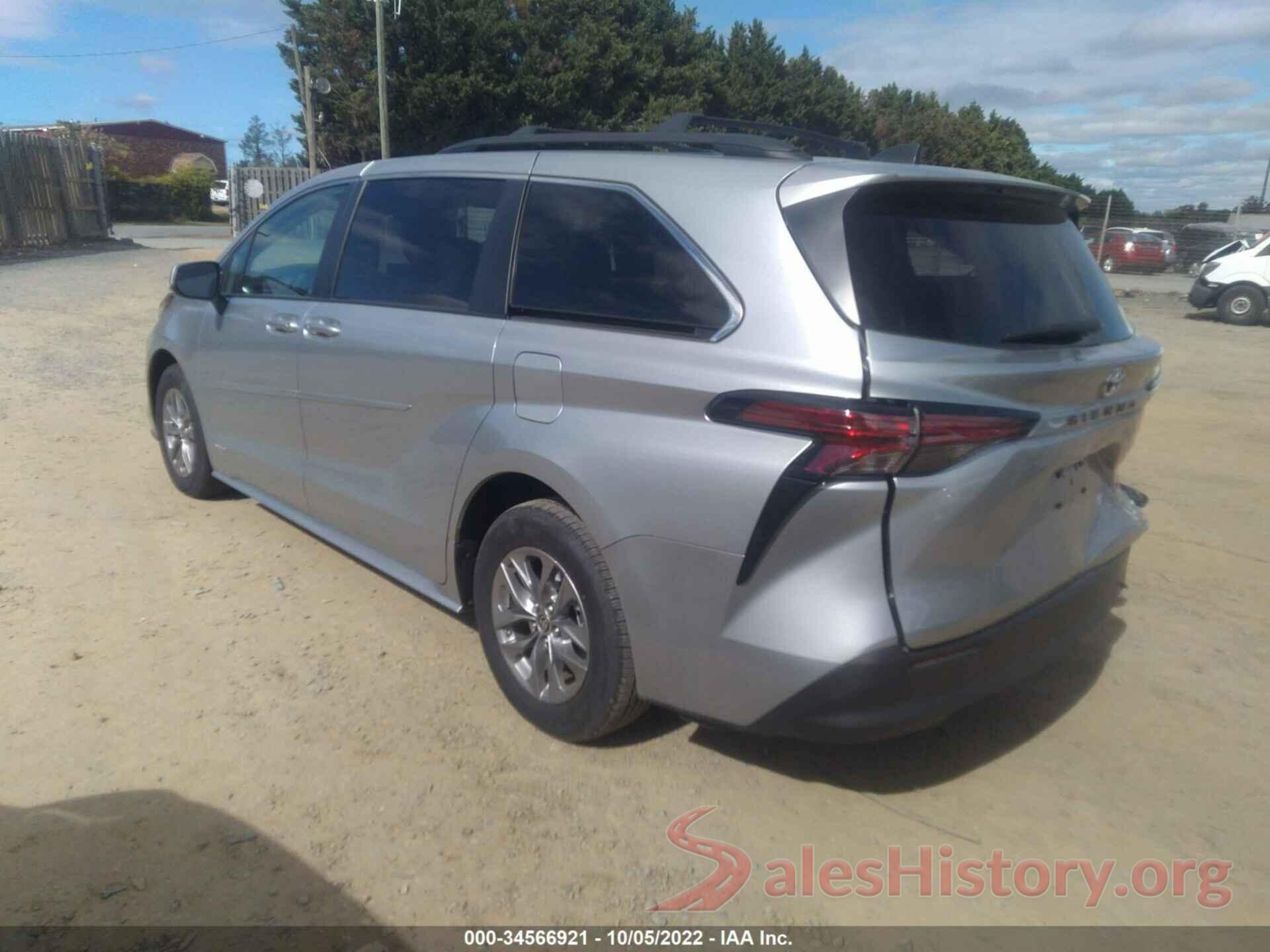 5TDKRKEC8MS038401 2021 TOYOTA SIENNA