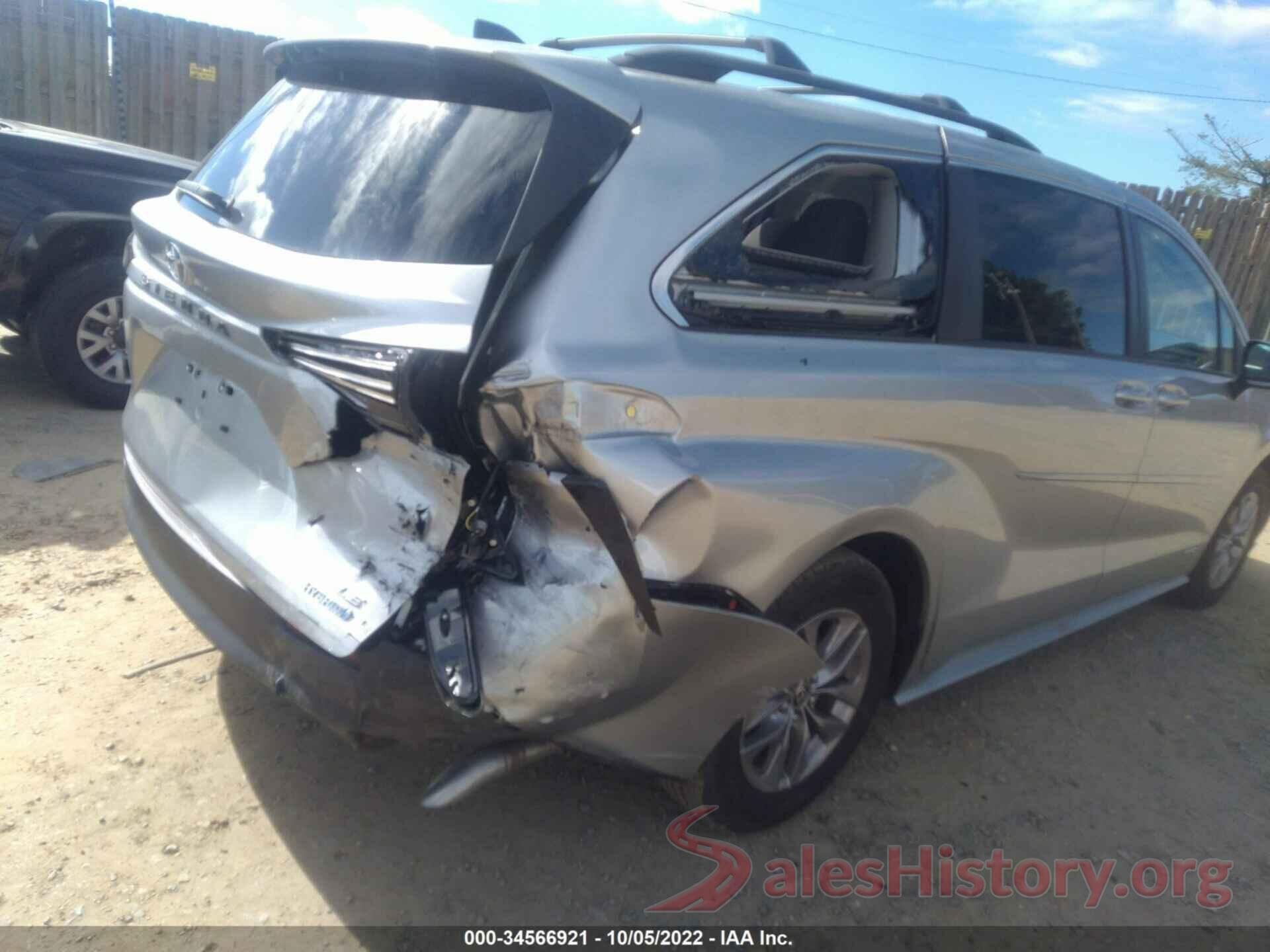 5TDKRKEC8MS038401 2021 TOYOTA SIENNA