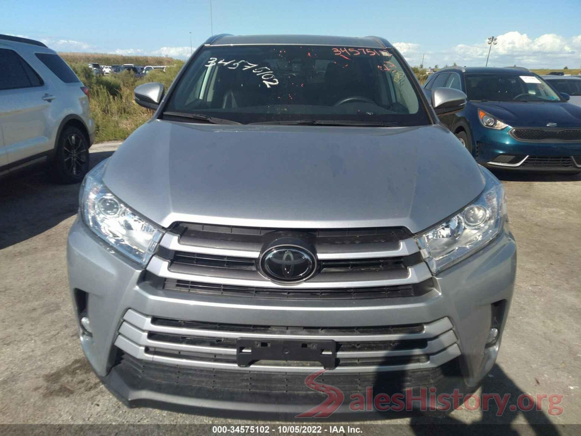 5TDJZRFH9KS590825 2019 TOYOTA HIGHLANDER