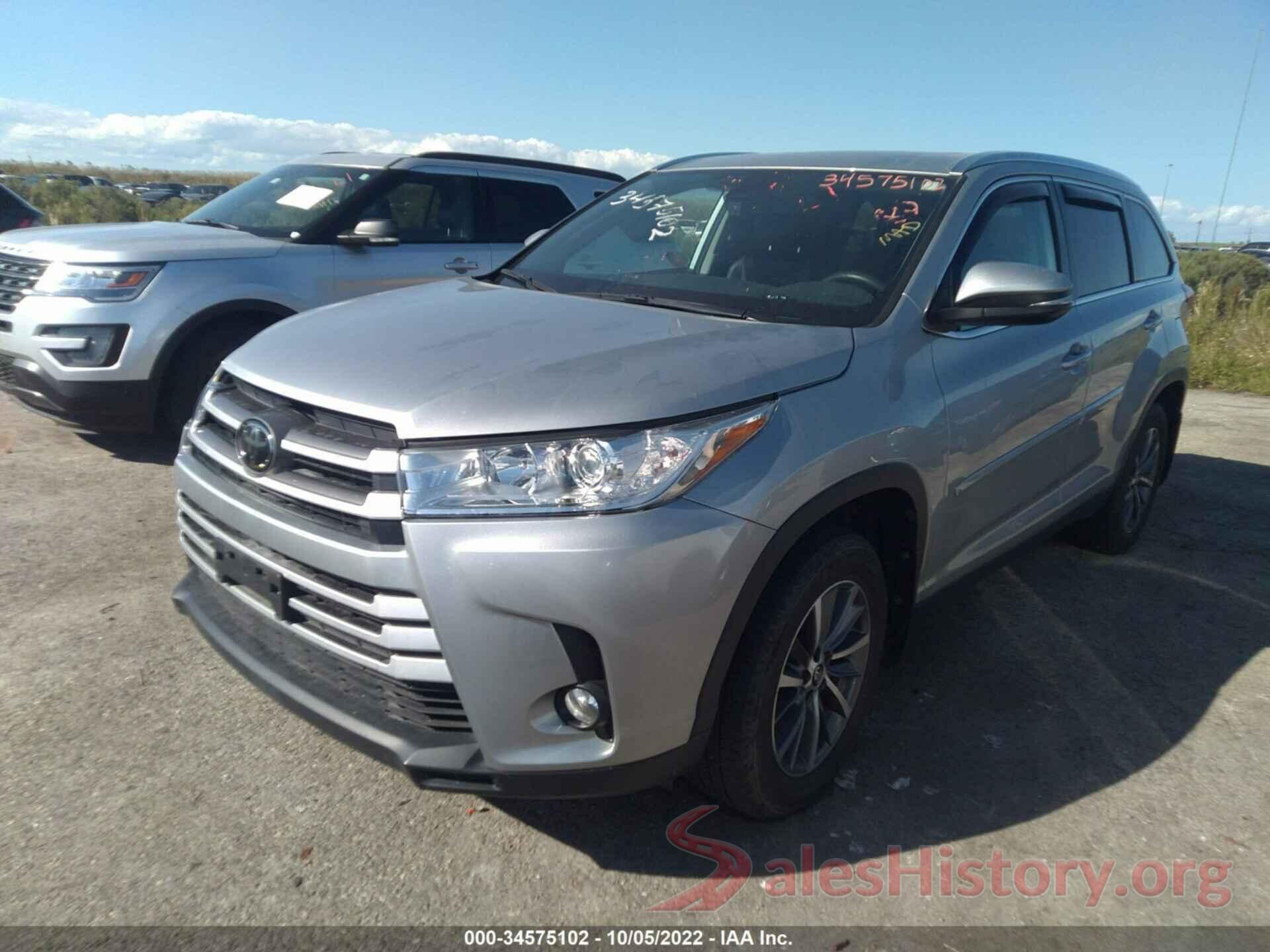 5TDJZRFH9KS590825 2019 TOYOTA HIGHLANDER