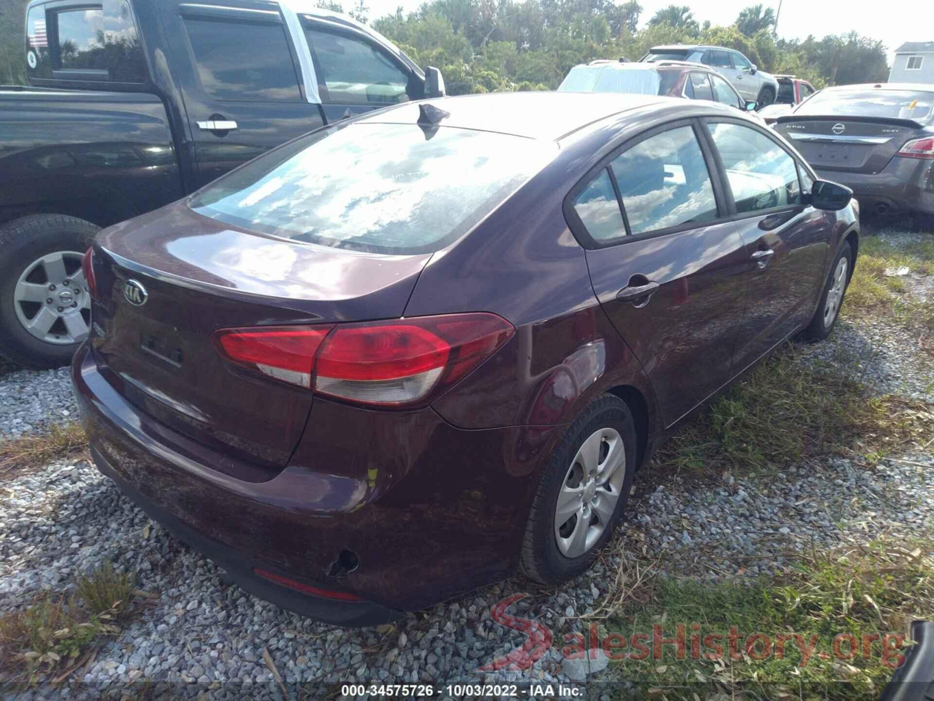 3KPFK4A71HE057477 2017 KIA FORTE