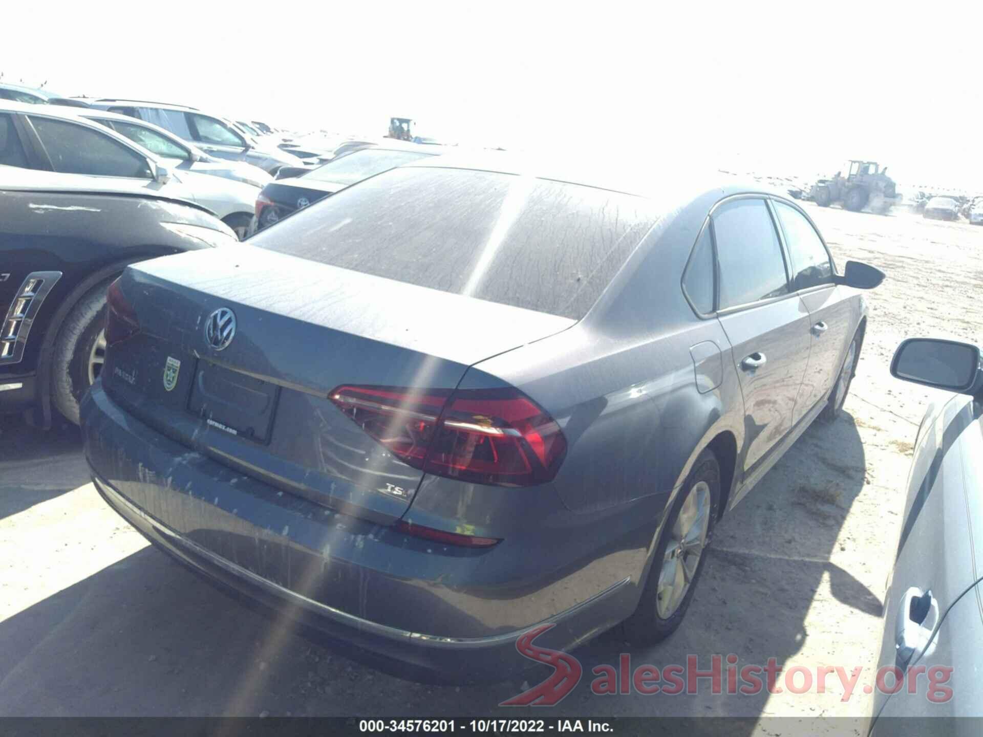 1VWAA7A33JC014555 2018 VOLKSWAGEN PASSAT