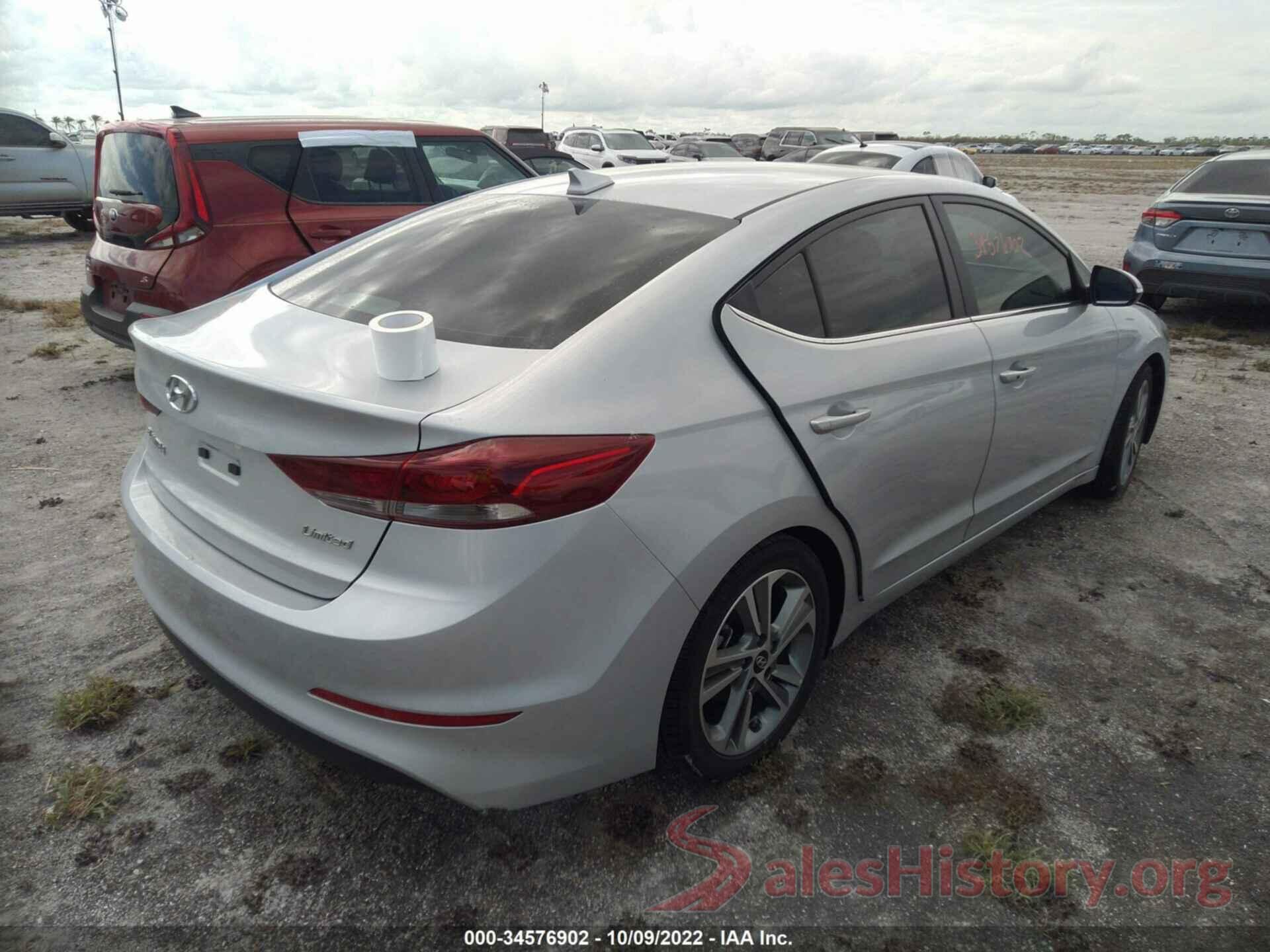 KMHD84LF4JU591649 2018 HYUNDAI ELANTRA