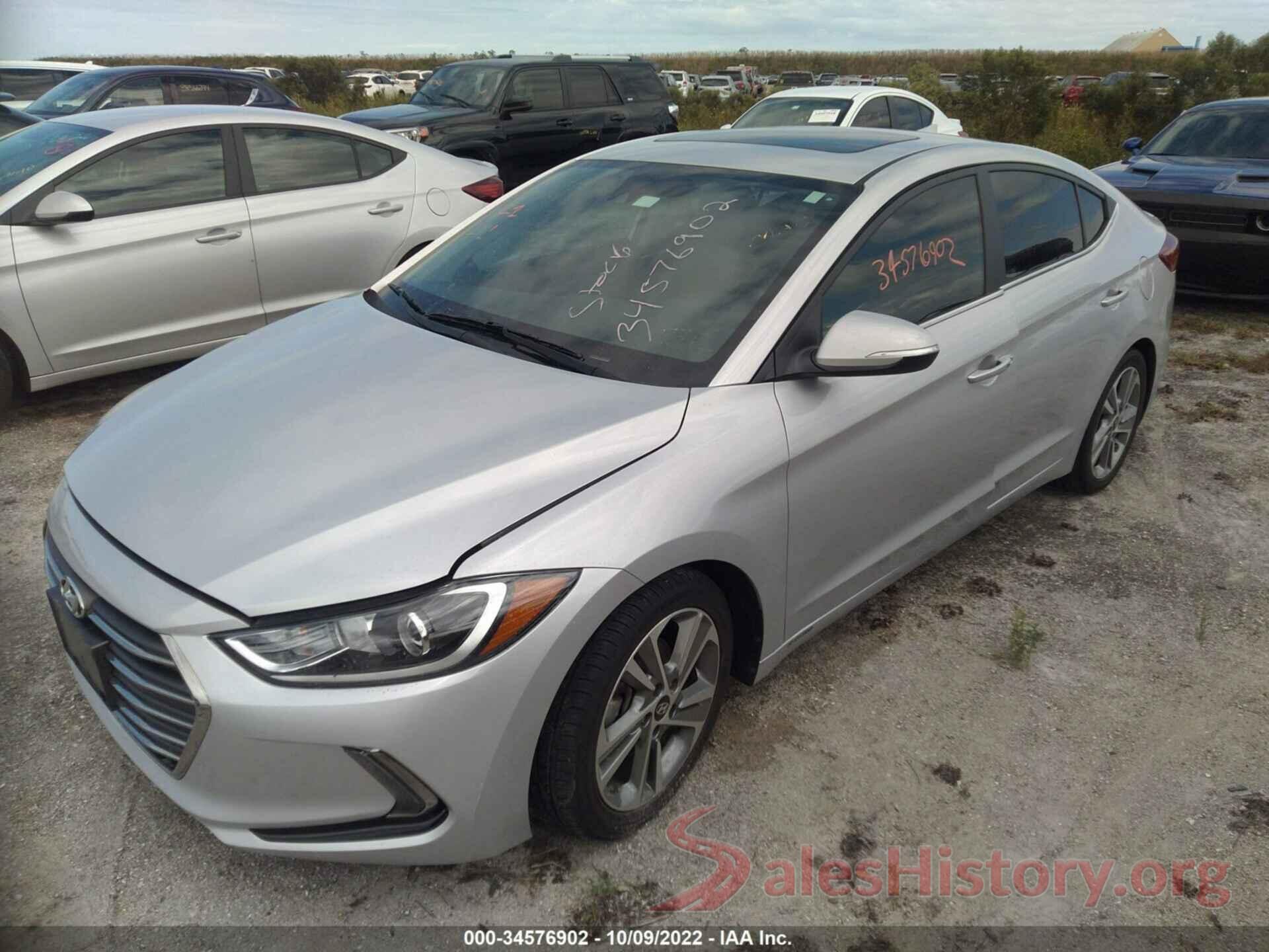 KMHD84LF4JU591649 2018 HYUNDAI ELANTRA