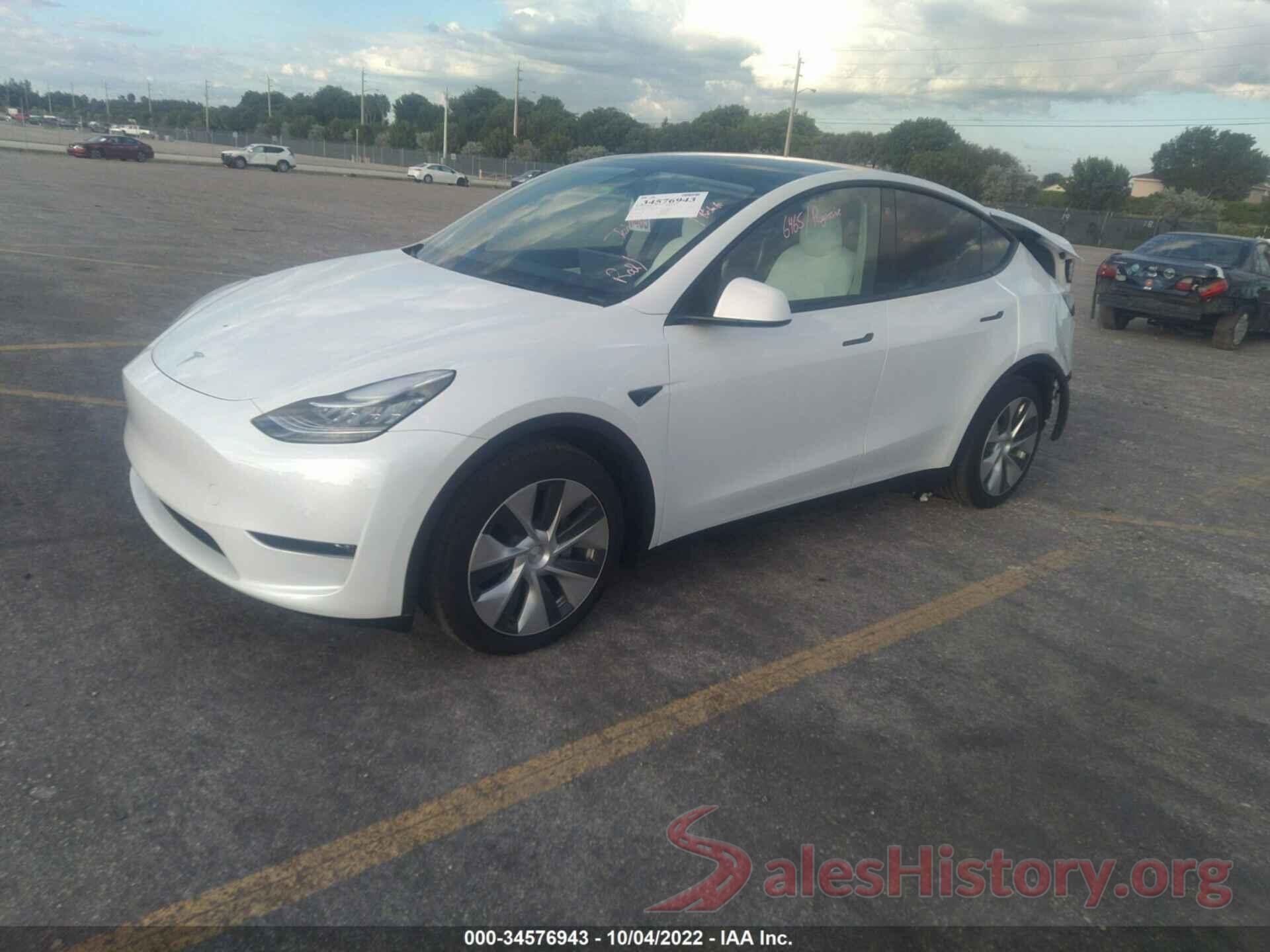 7SAYGDEE2NF467510 2022 TESLA MODEL Y