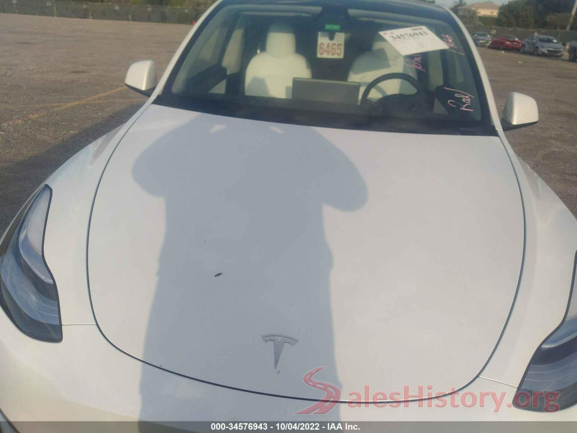 7SAYGDEE2NF467510 2022 TESLA MODEL Y