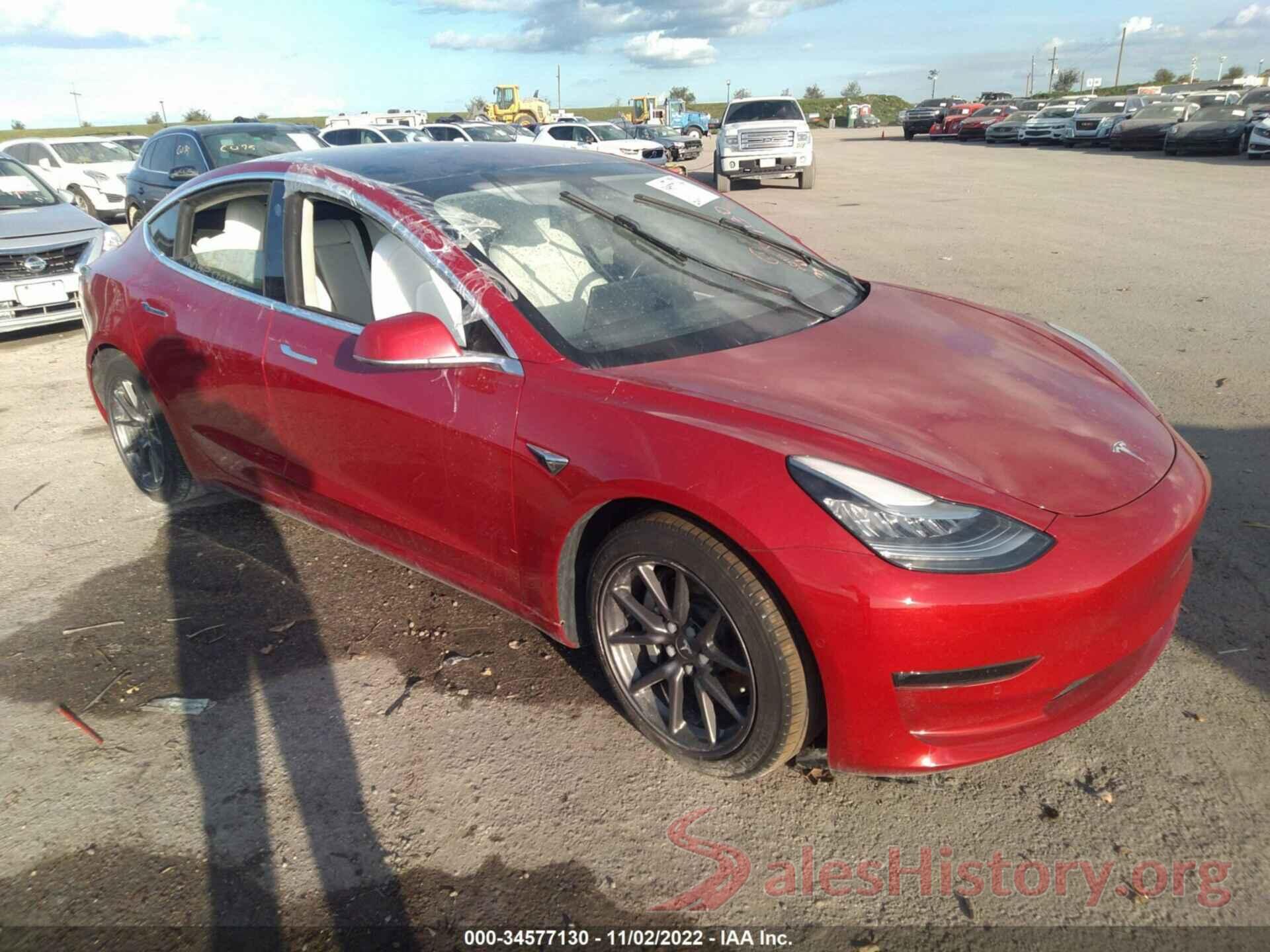 5YJ3E1EBXJF096396 2018 TESLA MODEL 3