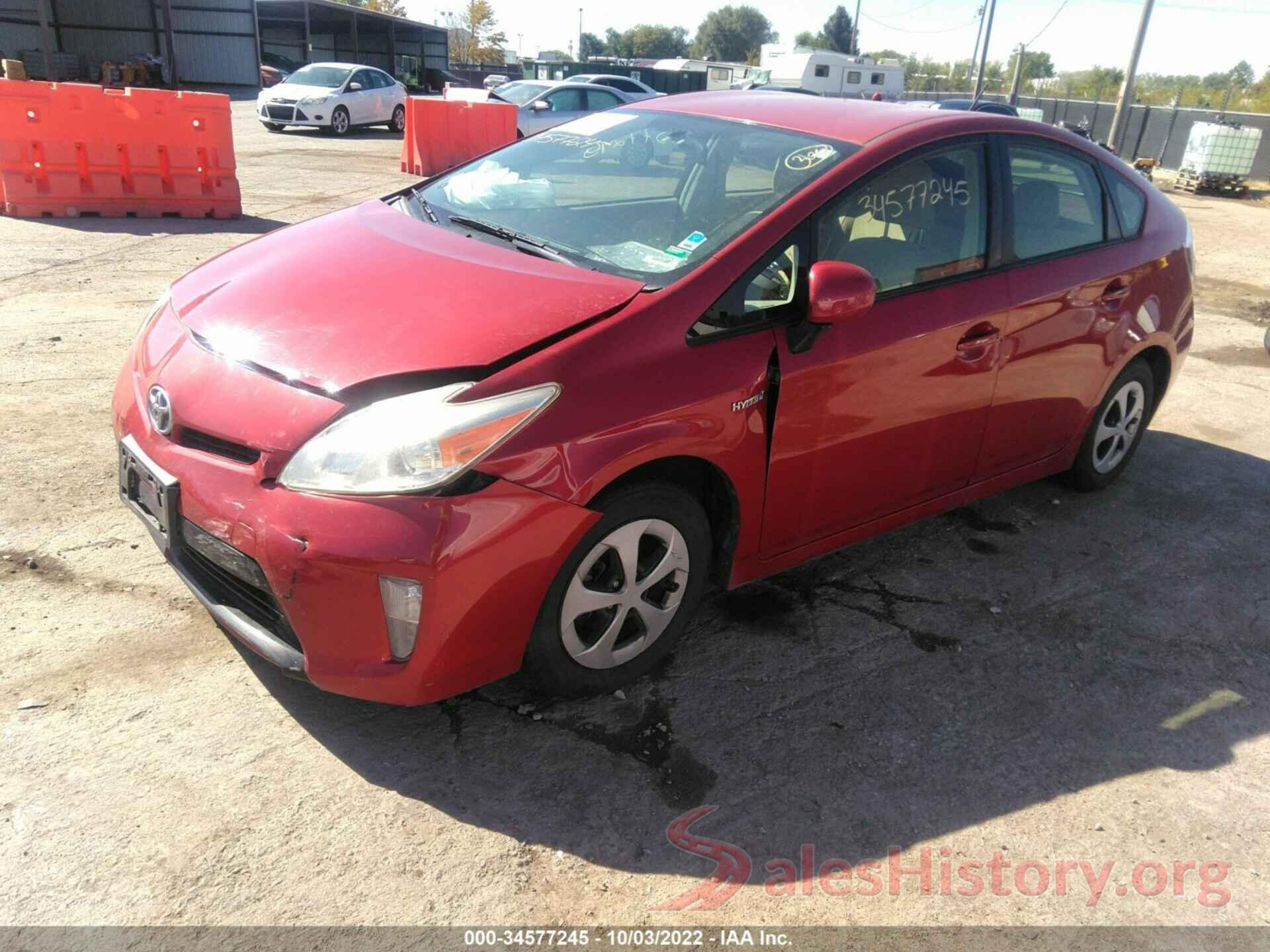 JTDKN3DU9D5689554 2013 TOYOTA PRIUS