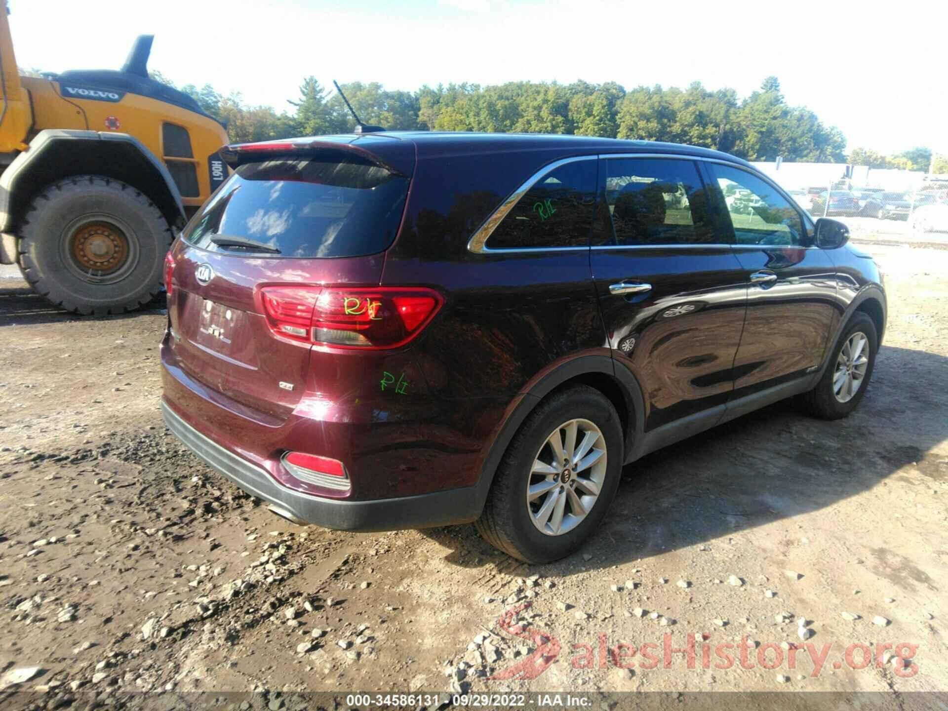 5XYPGDA31KG570208 2019 KIA SORENTO