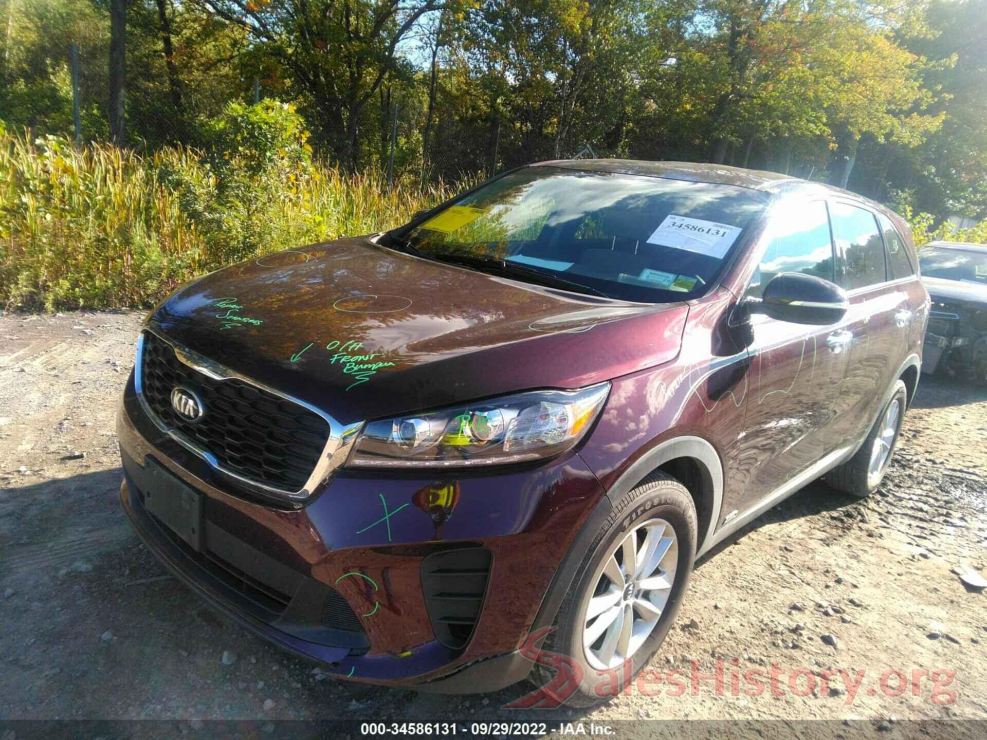 5XYPGDA31KG570208 2019 KIA SORENTO