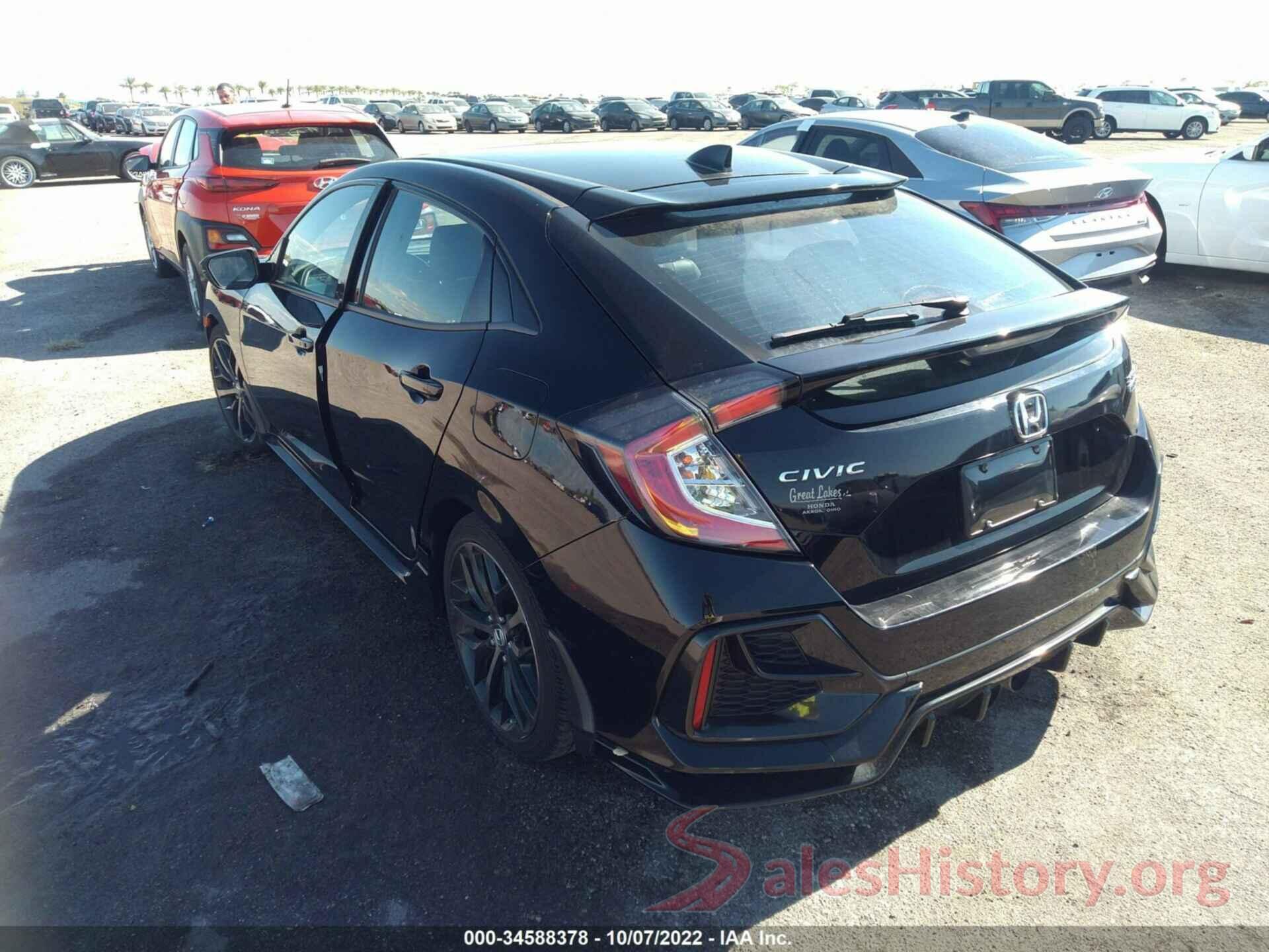 SHHFK7H92MU203025 2021 HONDA CIVIC HATCHBACK